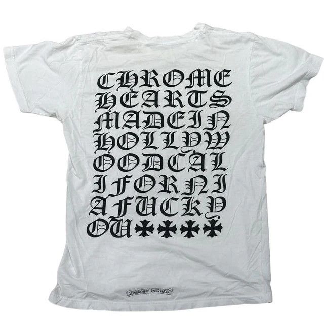 Chrome Hearts Vintage Chrome Hearts Eye Chart T-Shirt White Size US M / EU 48-50 / 2 - 2 Thumbnail