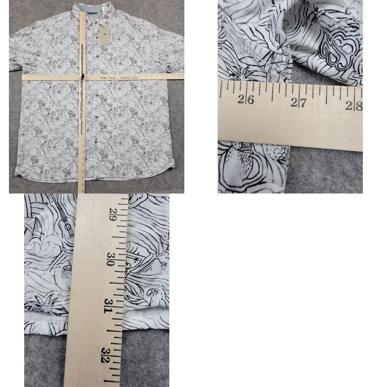 Tommy Bahama Tommy Bahama Shirt Mens XLT Veracruz Cay Hidden Paradise NWT Multicolor Short Sleeve Button-Up Collared Beach Tropical Marine Nautical Florals | Mens Size US XL / EU 56 / 4 - 10 Thumbnail