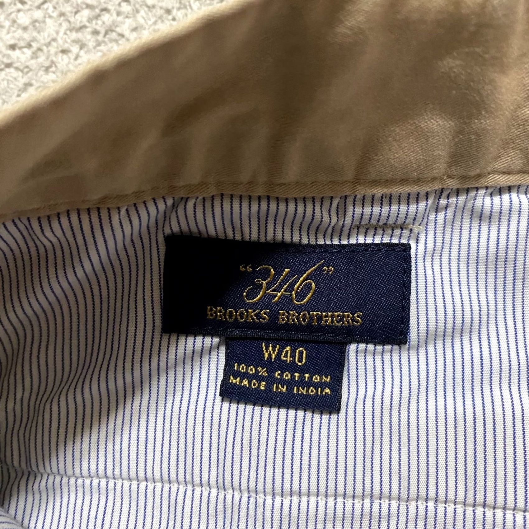 Brooks Brothers Brooks Brothers Mens Shorts Beige Chino Inseam 8" Mid Rise Pockets Casual Size 40 Regular Size US 40 / EU 56 - 3 Thumbnail
