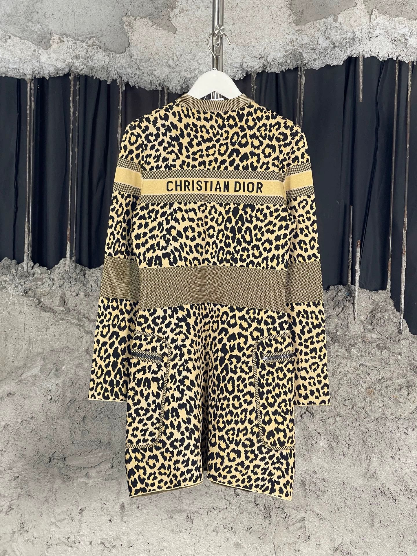 Dior Dior Leopard Print Zip-Up Dress Women's 38 New Size S / US 4 / IT 40 - 2 Thumbnail