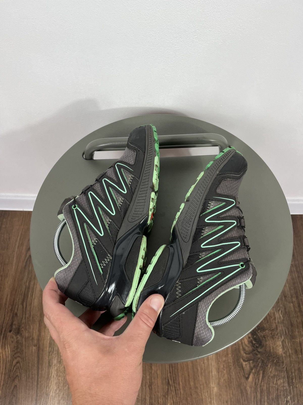 Salomon Salomon ACS Lite GTX Gore-Tex Trail Running Shoes Grey Green Size US 6.5 / IT 36.5 - 10 Thumbnail