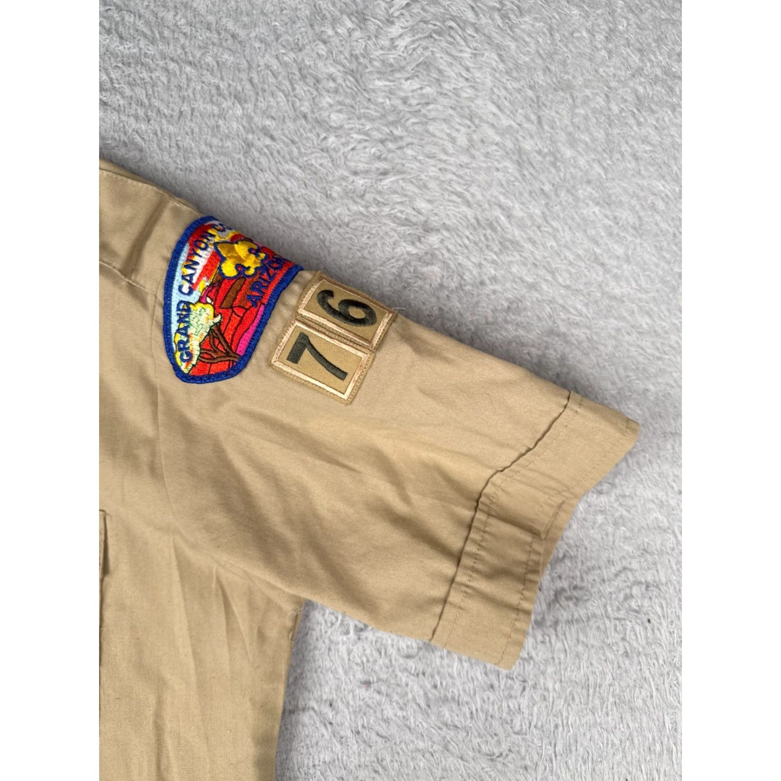Vintage VINTAGE Boy Scouts of America Shirt Women Medium Beige Short Sleeve Arizona USA Adult M Beige Shirt Boys Scouts 90s Womens Size M / US 6-8 / IT 42-44 - 3 Thumbnail