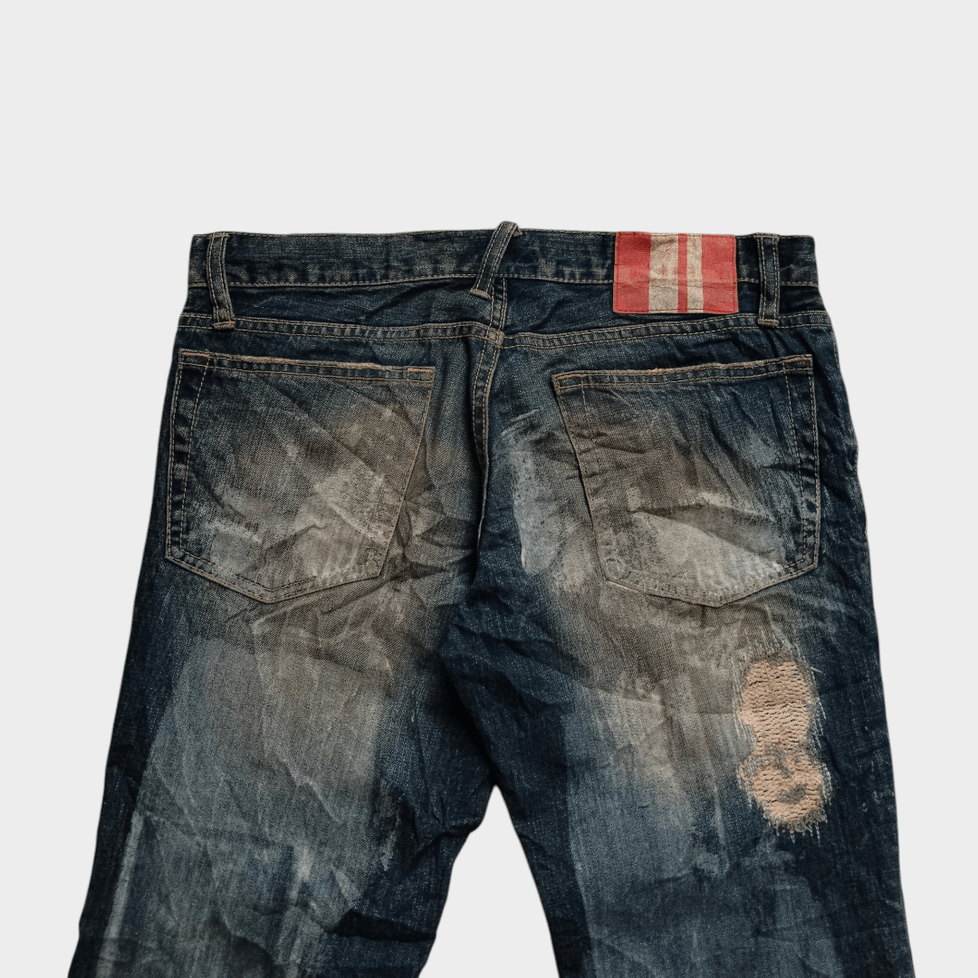 Tornado Mart Comme ca commune paint splash splatter jeans Size US 32 / EU 48 - 4 Thumbnail