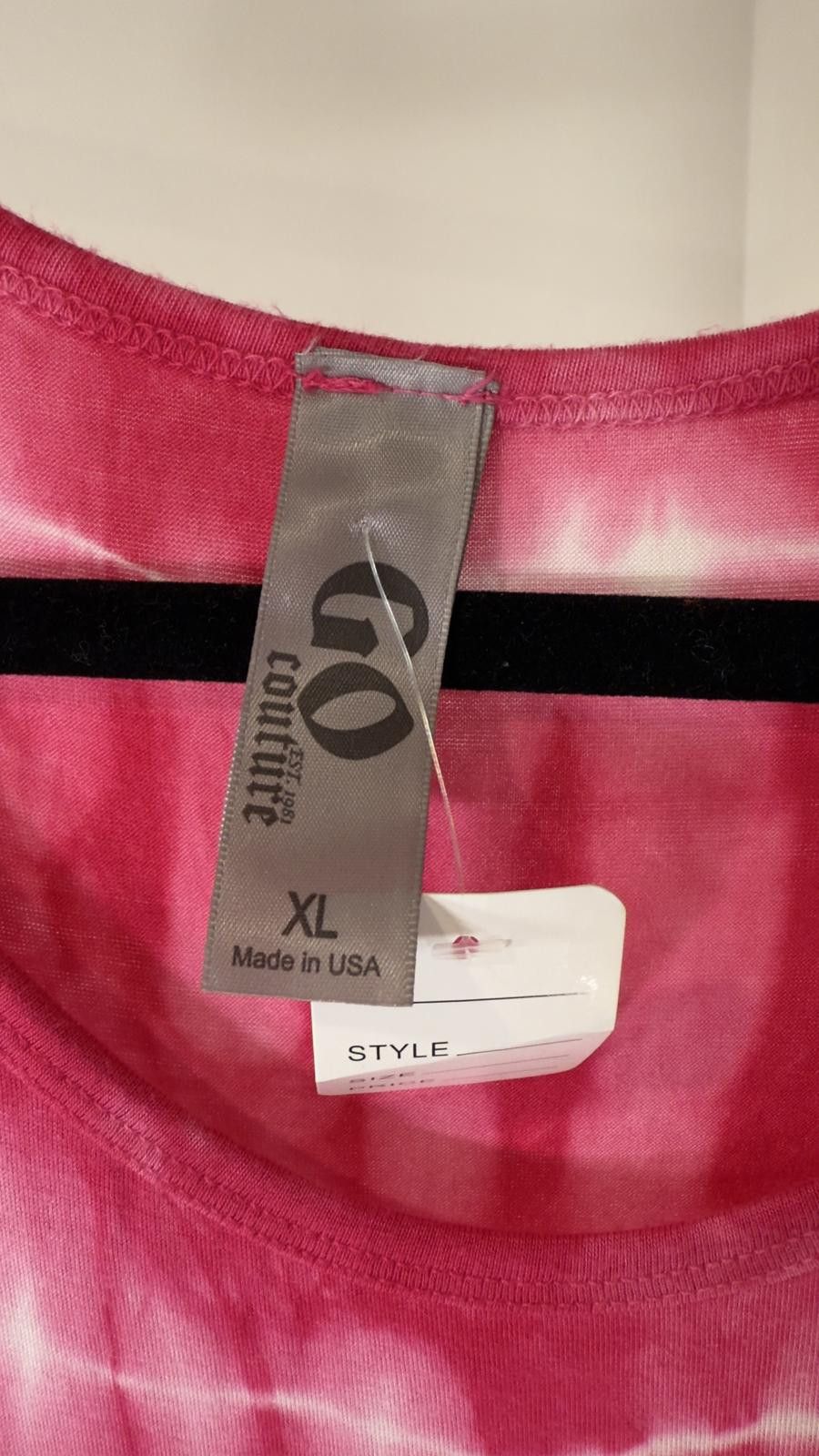 Designer GO Couture Pink Tie-Dye Maxi Dress - XL Size XL / US 12-14 / IT 48-50 - 3 Thumbnail