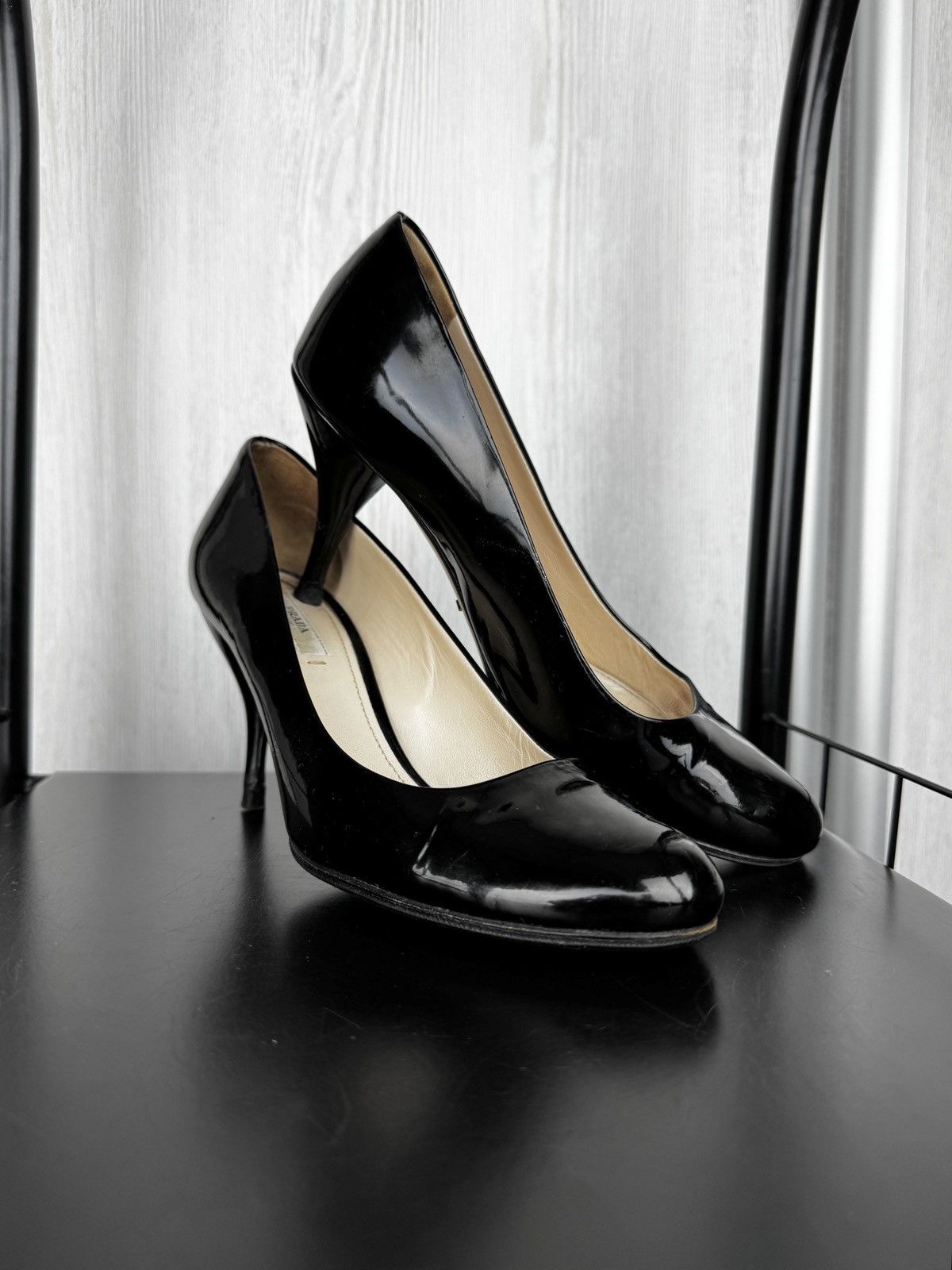 Prada Prada Women’s High Heels Shoes Platform Black Patent Leather Size US 6 / IT 36 - 20 Thumbnail