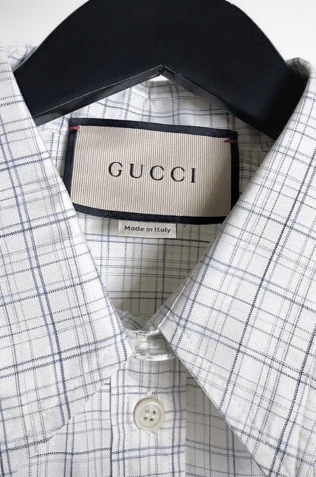 Gucci Gucci Ivory Plaid “Mon Petit Chou” shirt Size US S / EU 44-46 / 1 - 3 Thumbnail