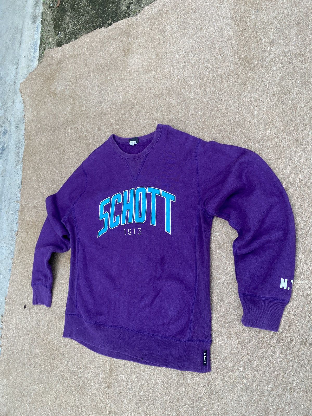 Schott × Vintage Vintage schott crewneck sweatshirt Size US L / EU 52-54 / 3 - 2 Thumbnail