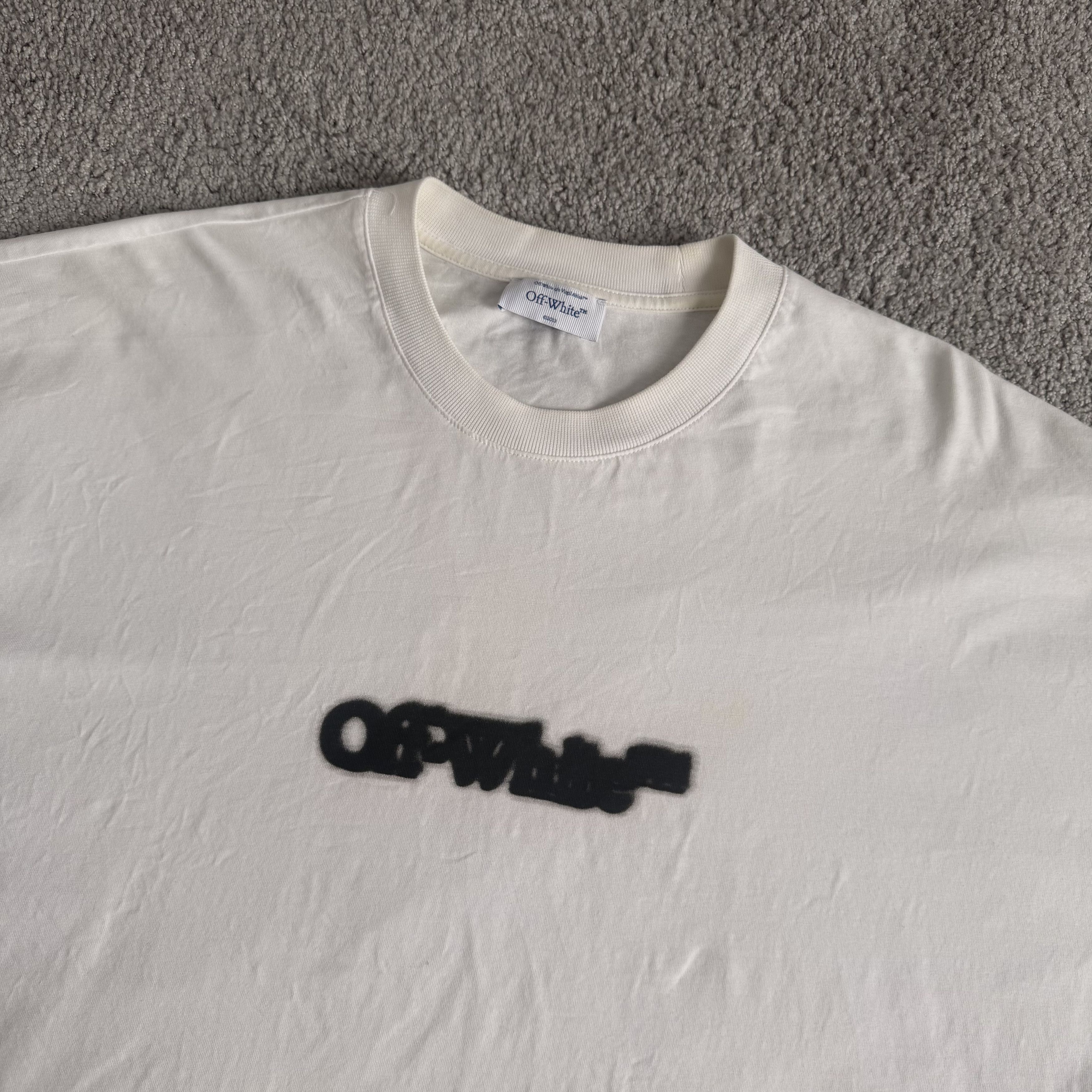 Off-White Off White Center Logo Baggy Oversize T Shirt Size US M / EU 48-50 / 2 - 2 Thumbnail