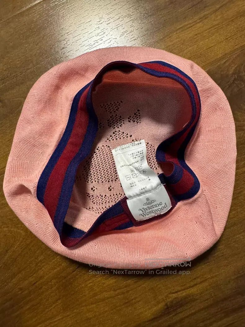 Vivienne Westwood Vivienne Westwood Pink Saturn cut-out beret Size ONE SIZE - 2 Thumbnail