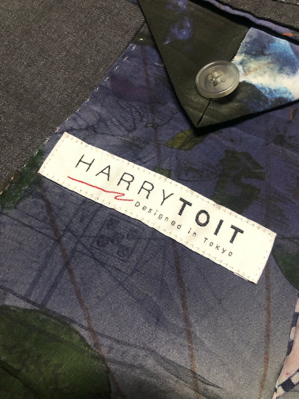 Designer Rare💥ARISTON HARRYTOIT 5 BUTTON BLAZER FULL PRINT LINING Size US S / EU 44-46 / 1 - 15 Thumbnail