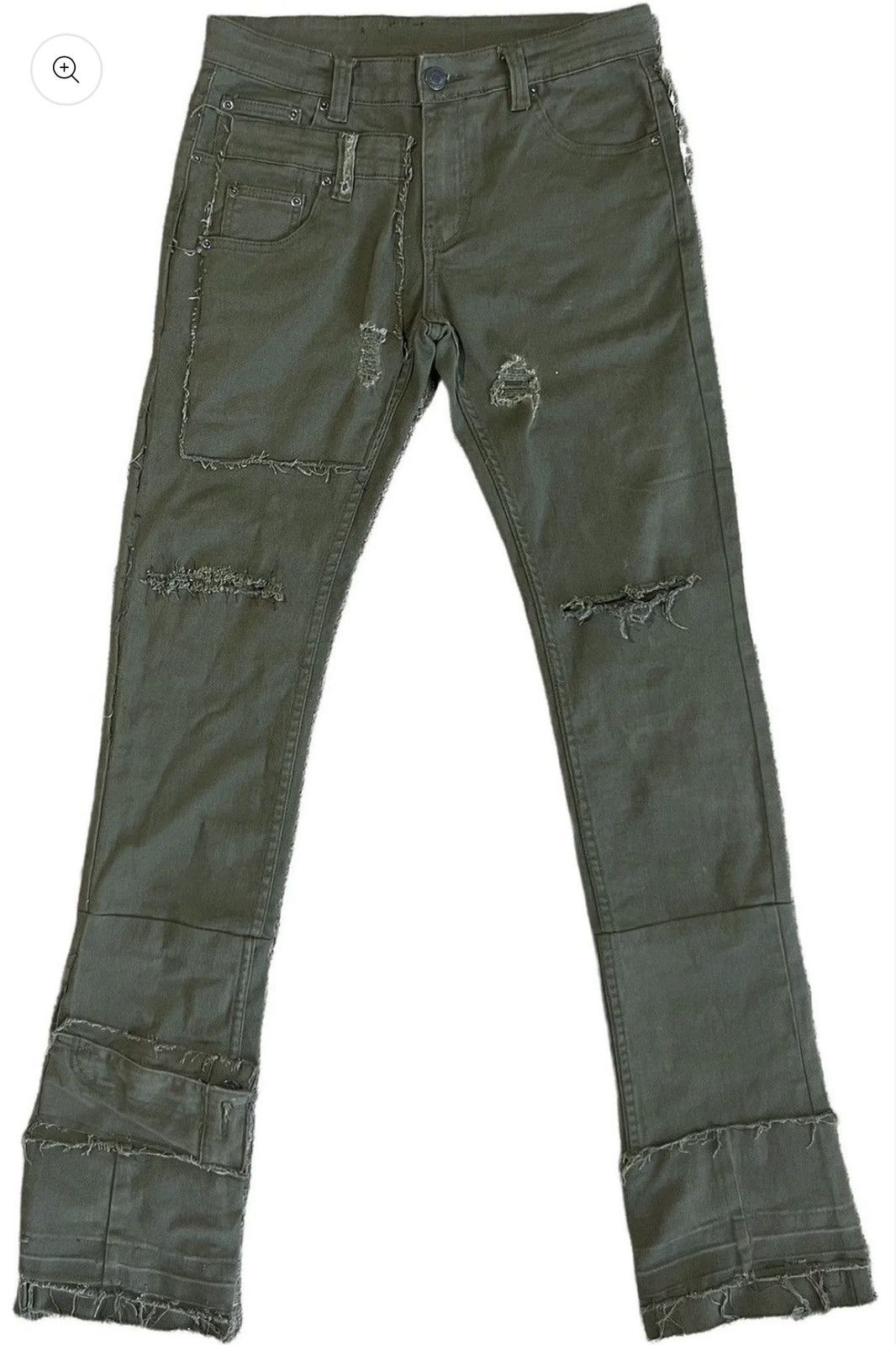 Designer StaticDenim - Olive Reconstruction Denim Size US 30 / EU 46 - 3 Thumbnail