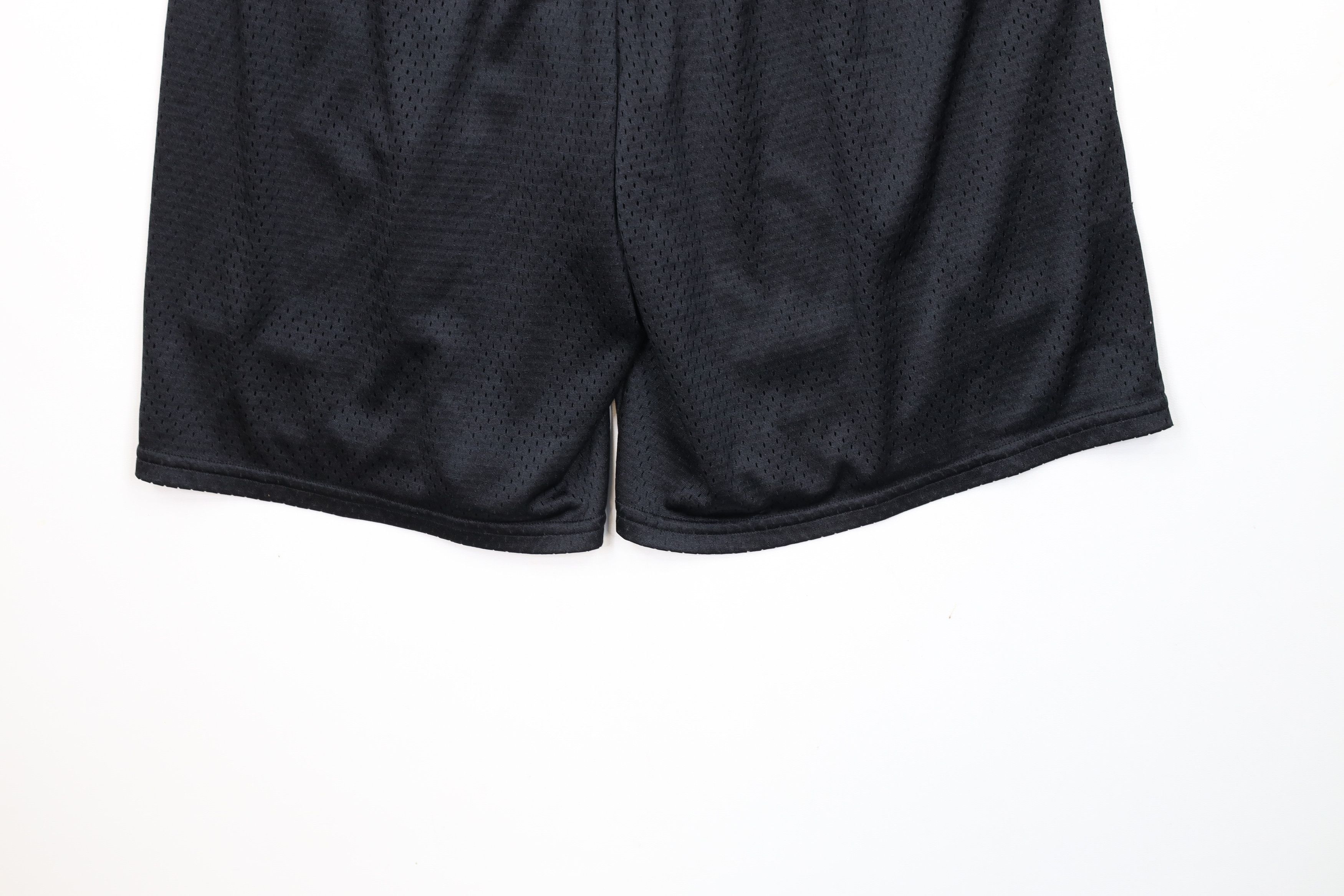 Nike × Vintage Vintage 90s Y2K Nike Scott Mini Swoosh Mesh Shorts Black Size US 30 / EU 46 - 10 Thumbnail