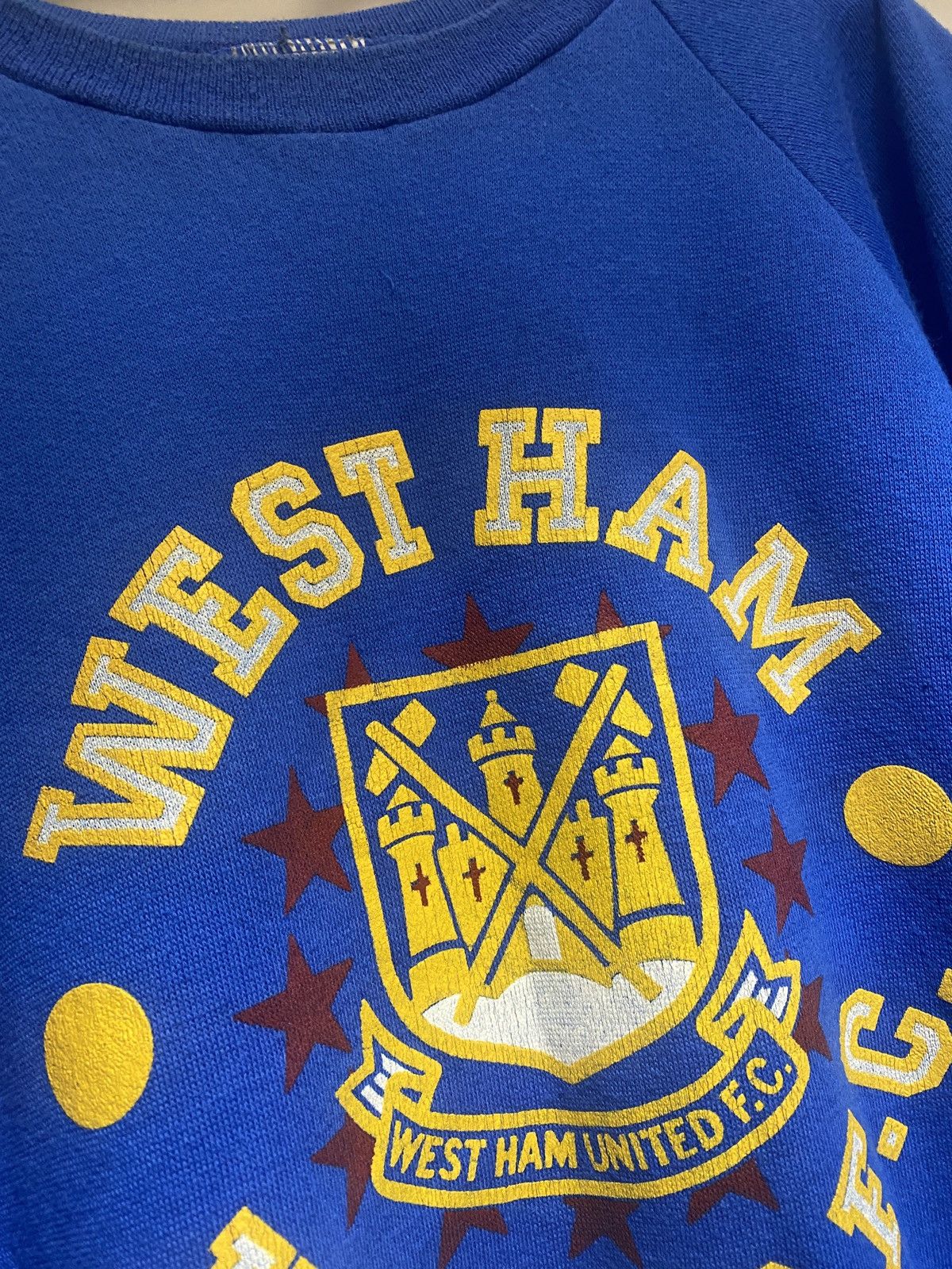 Vintage Vintage west ham united fc ultra rare crawneck 80s Size US L / EU 52-54 / 3 - 3 Thumbnail