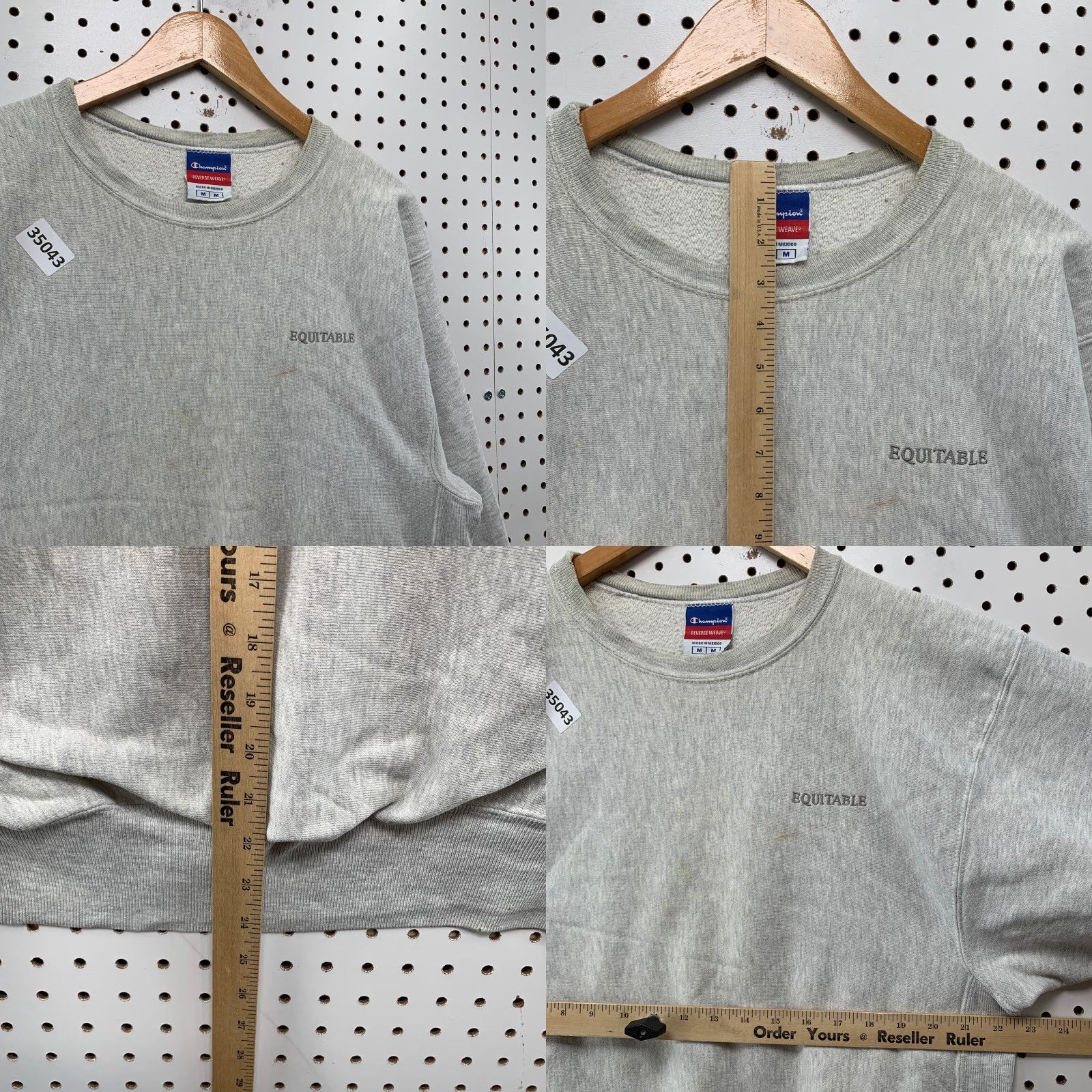 Champion VINTAGE Champion Reverse Weave Sweatshirt Mens Medium Gray Crewneck 22.5x24.5 Size US M / EU 48-50 / 2 - 8 Thumbnail