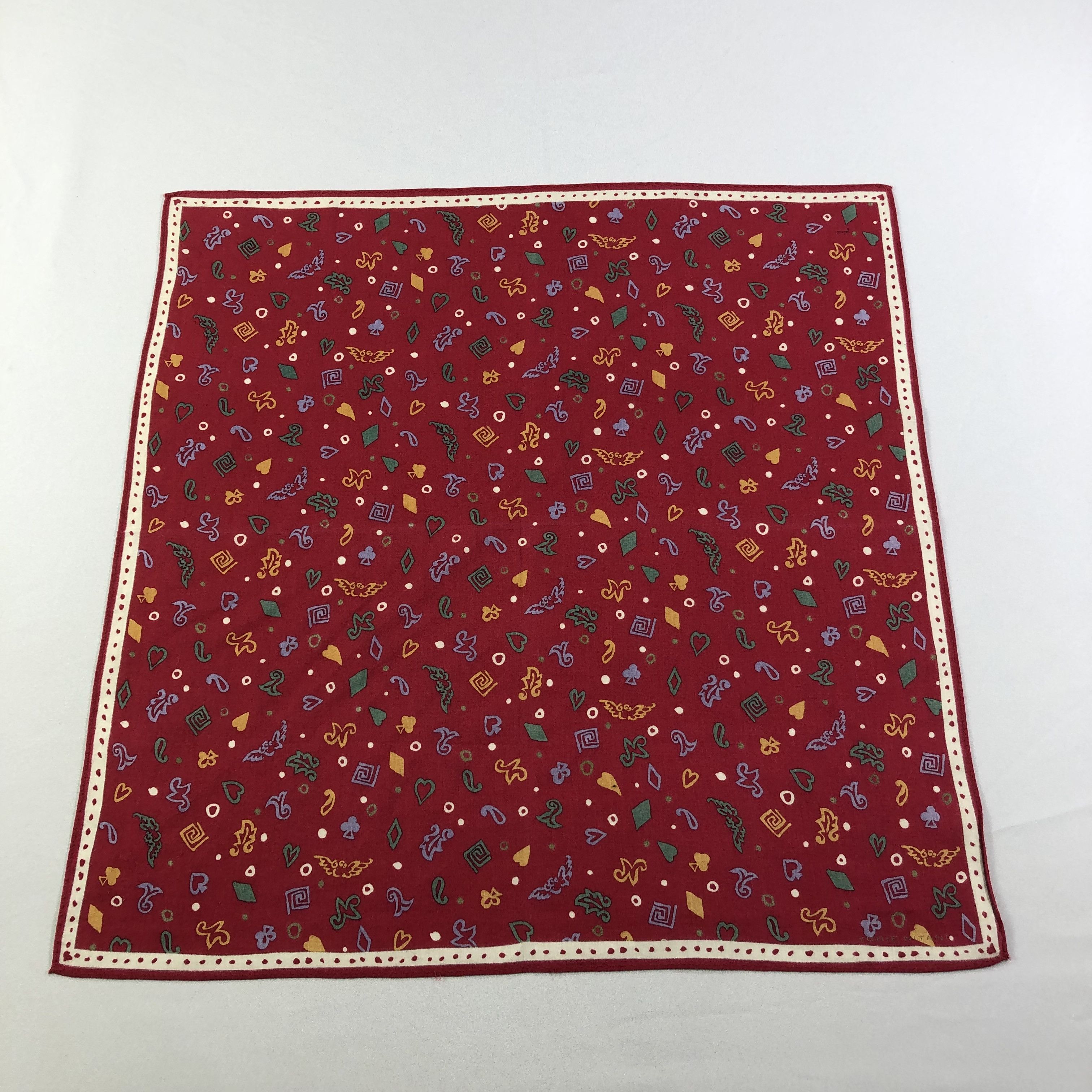 Japanese Brand × Vintage Yurie Nitani Handkerchief Neckerchief Bandana H2060 Size ONE SIZE - 2 Thumbnail