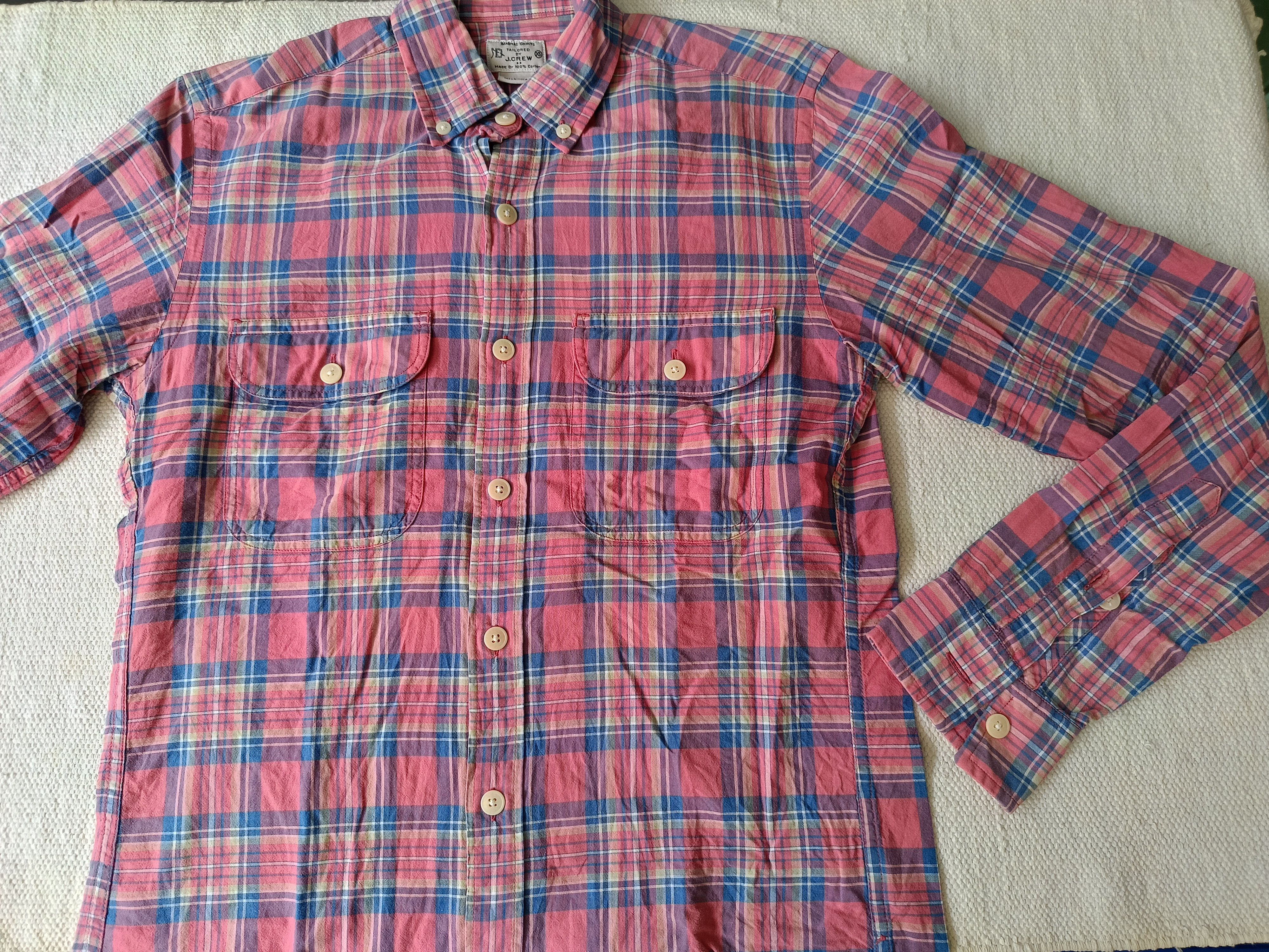 J.Crew Jcrew madras plaid double pockets slim fit XS shirt Size US XS / EU 42 / 0 - 12 Thumbnail