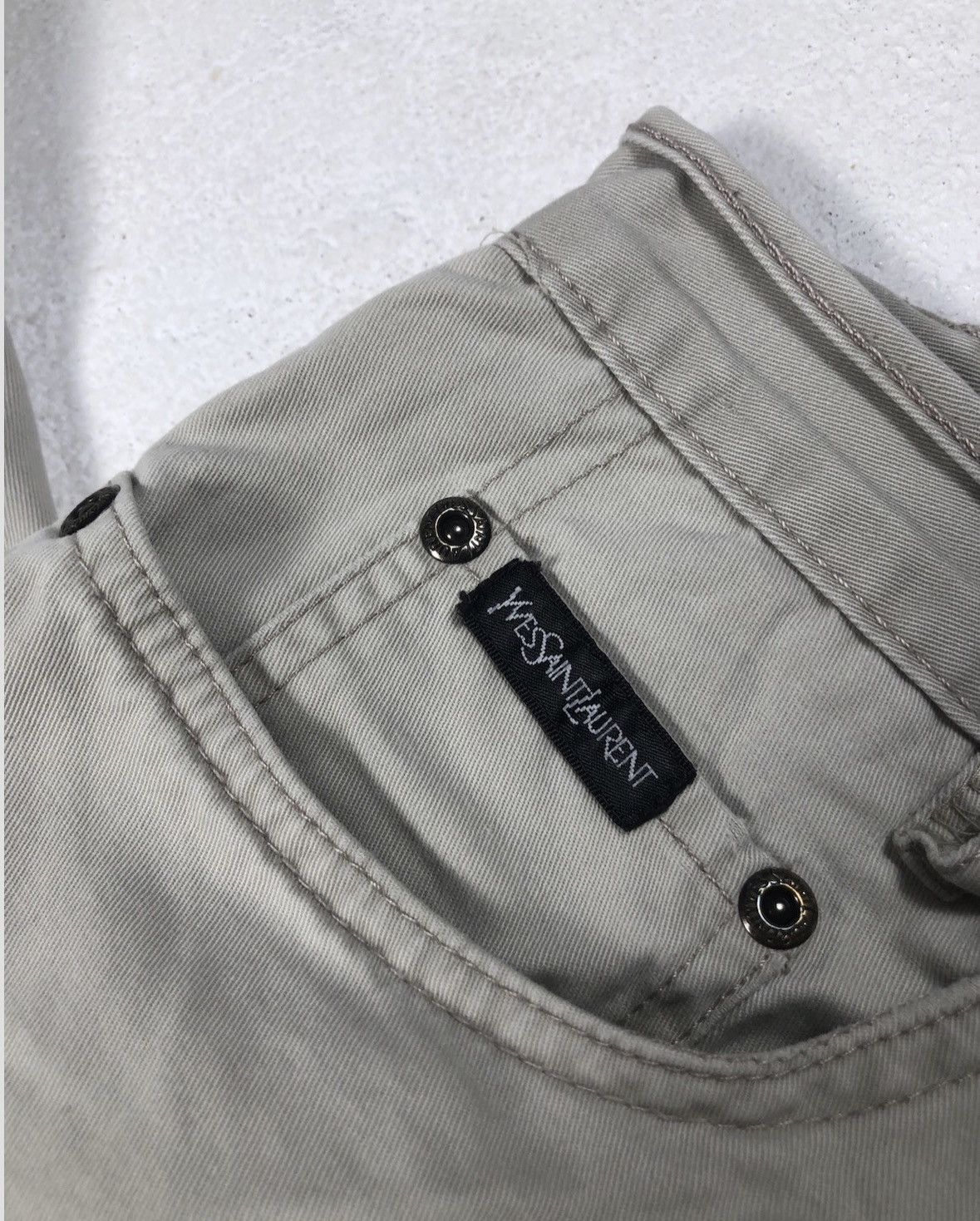 Yves Saint Laurent Yves Saint Laurent 90s Big Logo Vintage Casual Pants Size US 34 / EU 50 - 3 Thumbnail