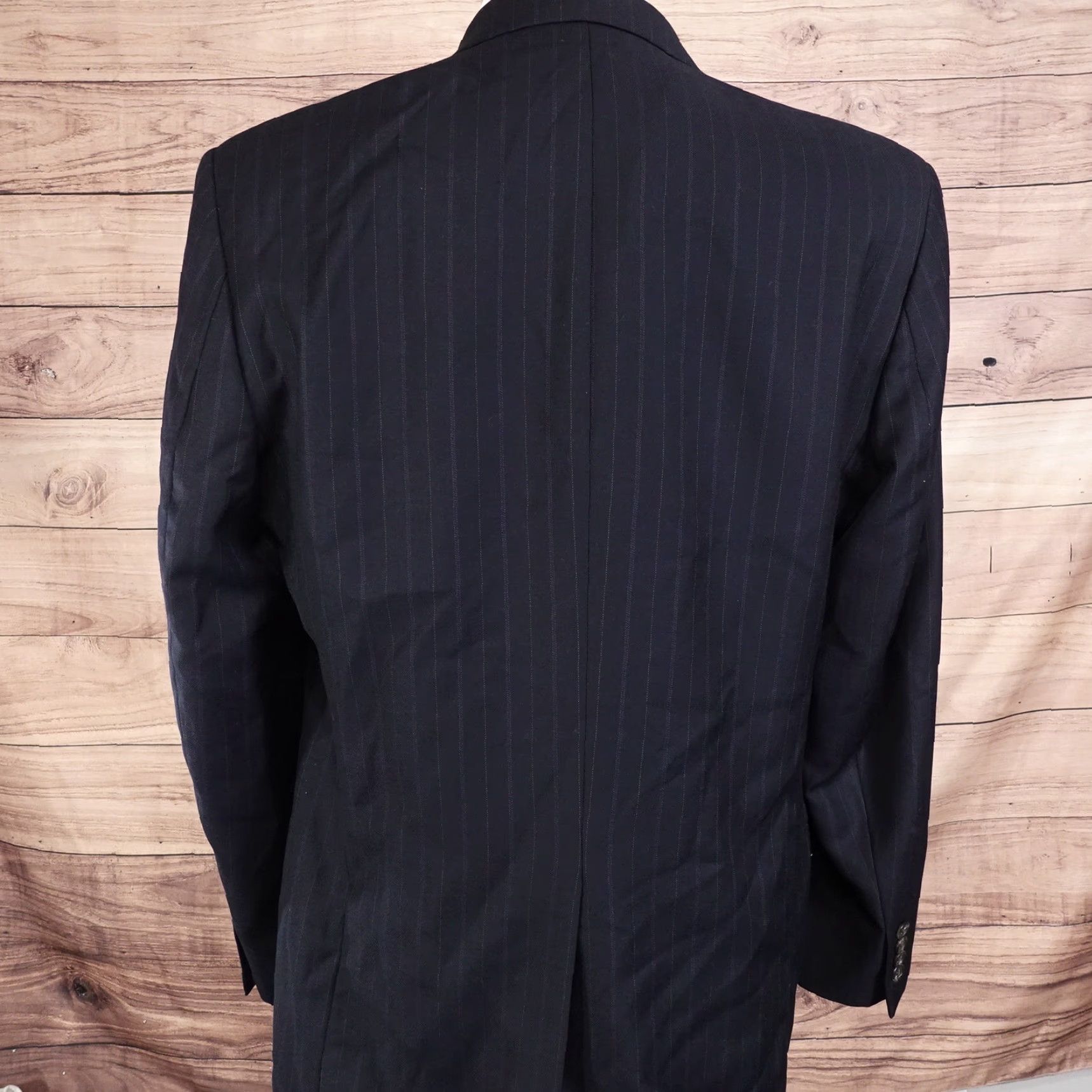 Ralph Lauren VINTAGE LAUREN RALPH LAUREN WOOLMARK PINSTRIPE SPORT COAT 40L BLUE STRIPED MENS Size US XXS / EU 40 - 4 Thumbnail