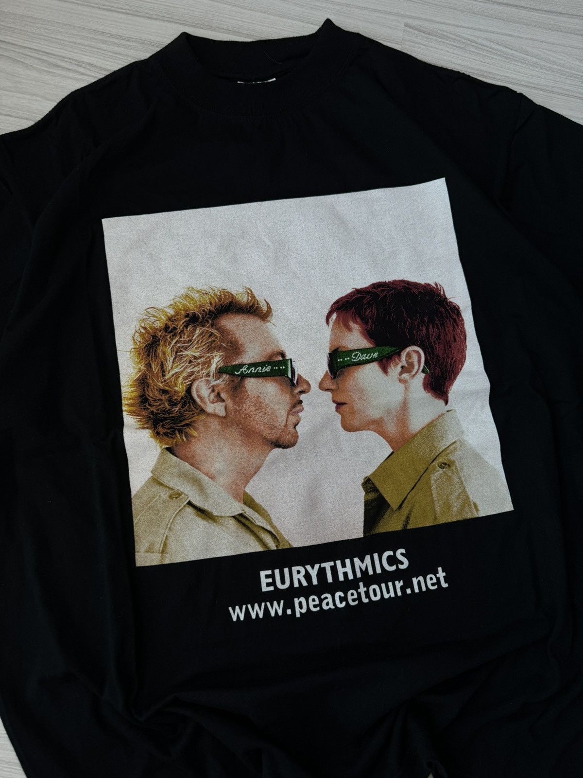 Band Tees × Vintage Vintage 90s Eurythmics Peace Tour Band Tee Greenpeace Size US L / EU 52-54 / 3 - 2 Thumbnail