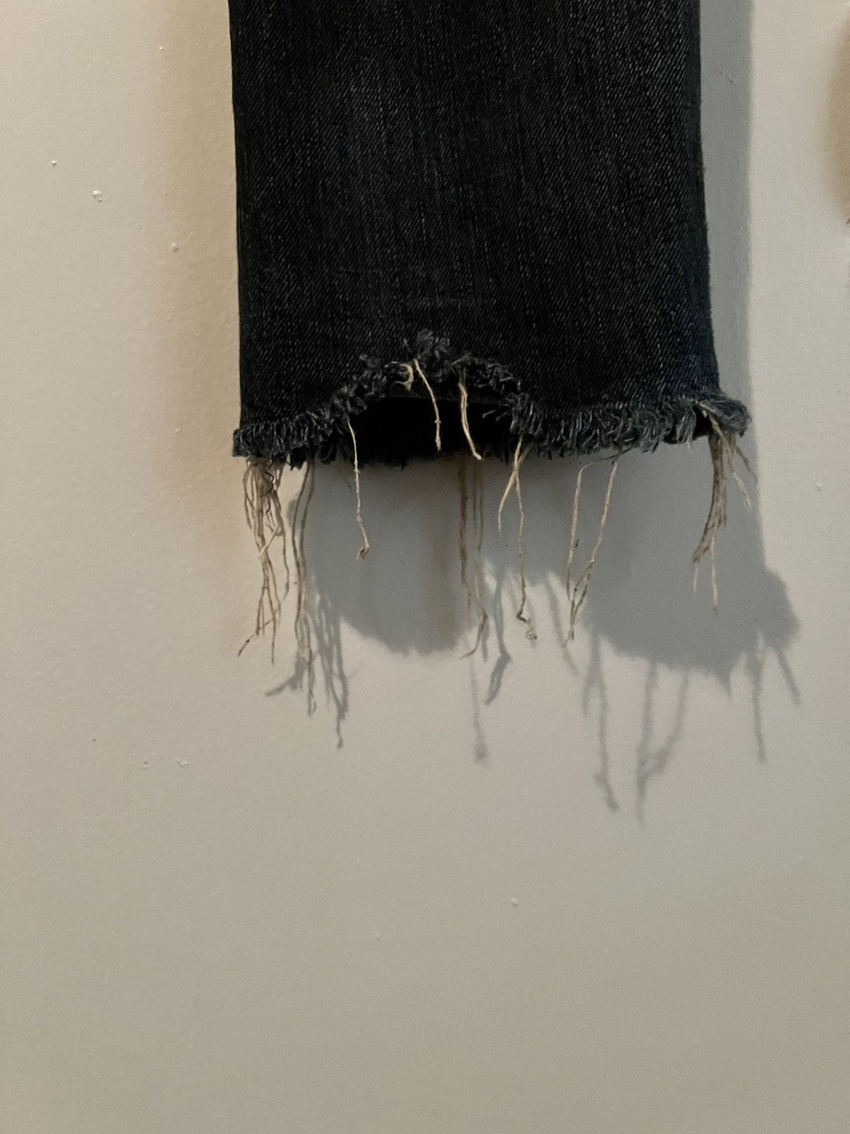 Rick Owens RICK DENIM FRAYED HEM Size US 32 / EU 48 - 4 Thumbnail
