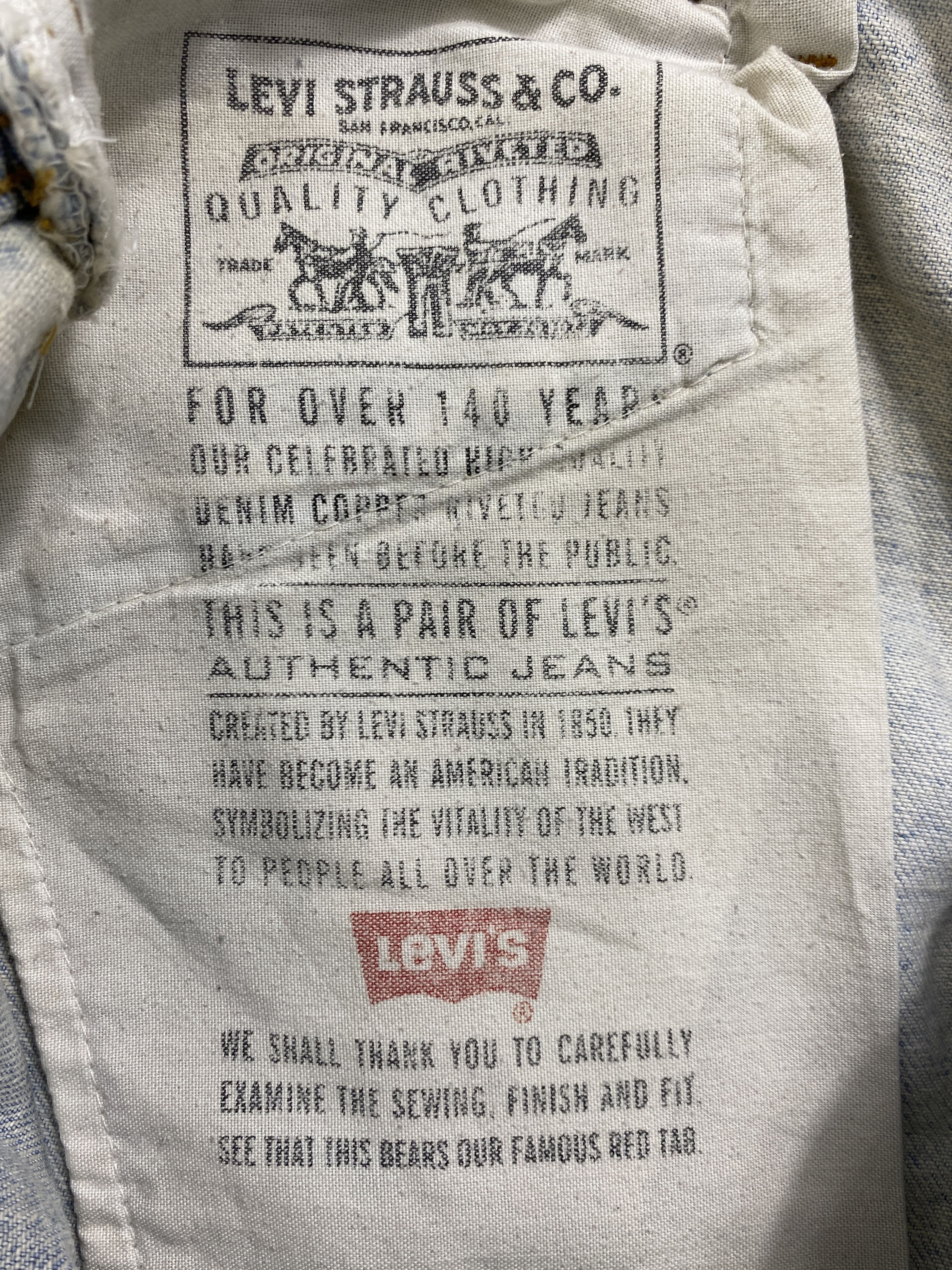 Levi's 90's Painted Light Wash Vintage Levi's 550 USA 29x30 JN1851 Size US 29 - 11 Thumbnail