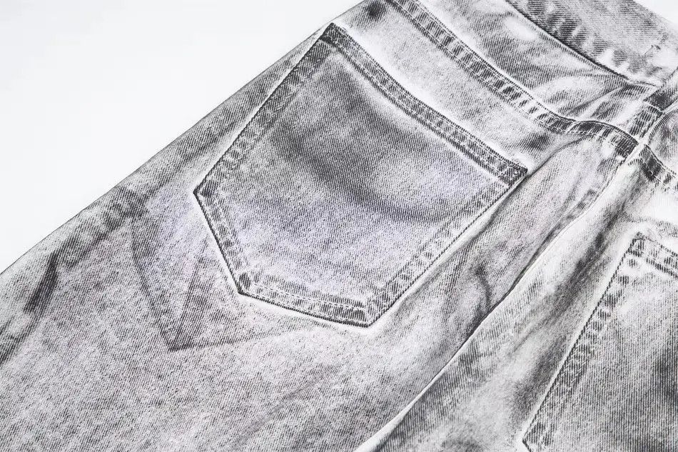 Japanese Brand Streetwear tie-dye washed dirty white baggy jeans y2k Size US 32 / EU 48 - 5 Thumbnail