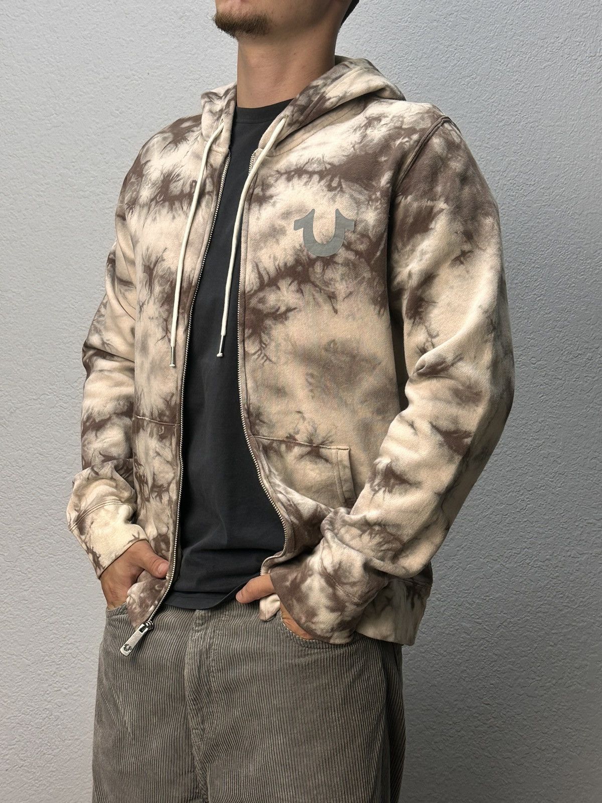 True Religion Vintage USA Hoodie True religion Japanese Style Ed Hardy Y2k Size US M / EU 48-50 / 2 - 14 Thumbnail