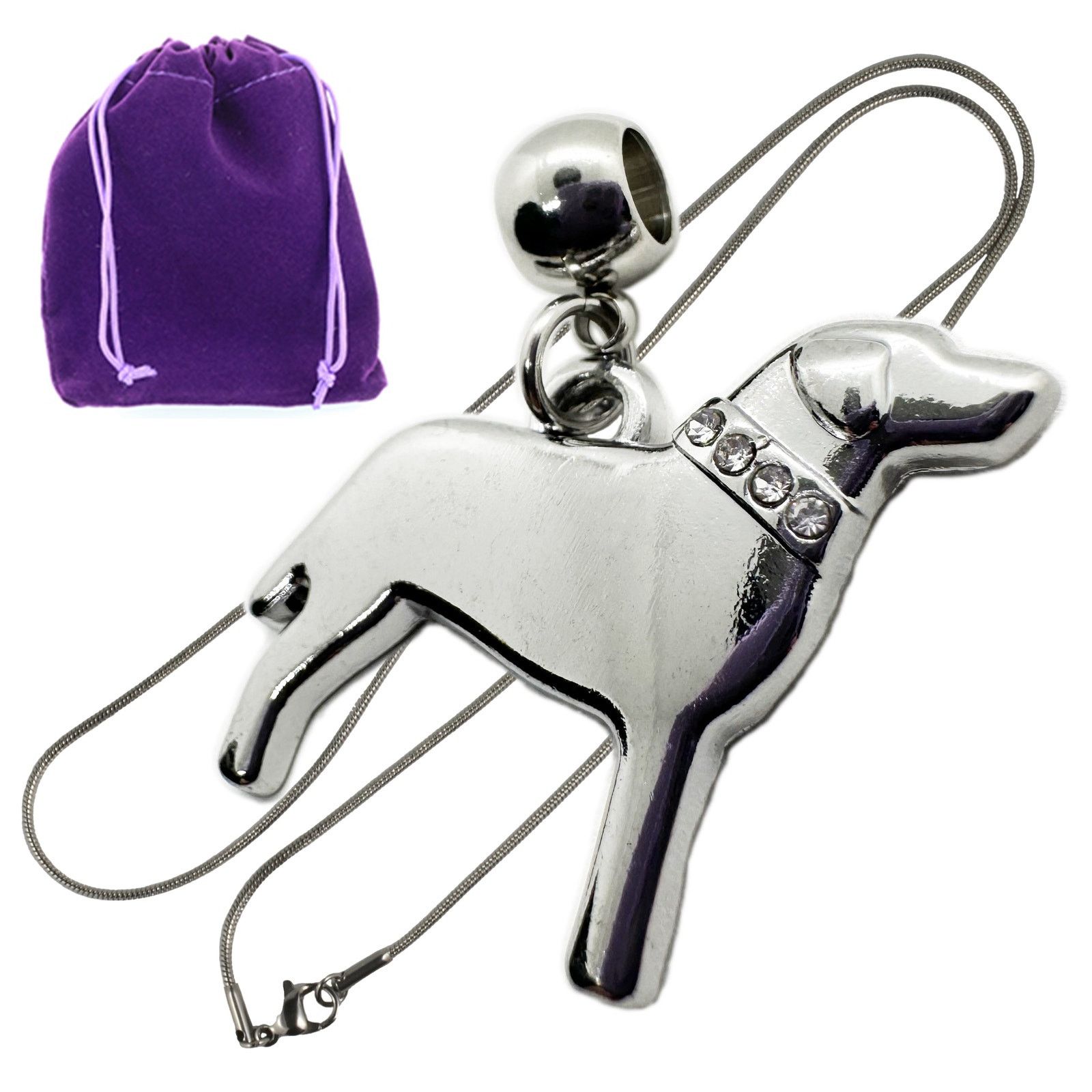 & Other Stories Pet Lab Necklace - Stainless Steel Chain Size ONE SIZE - 1 Thumbnail