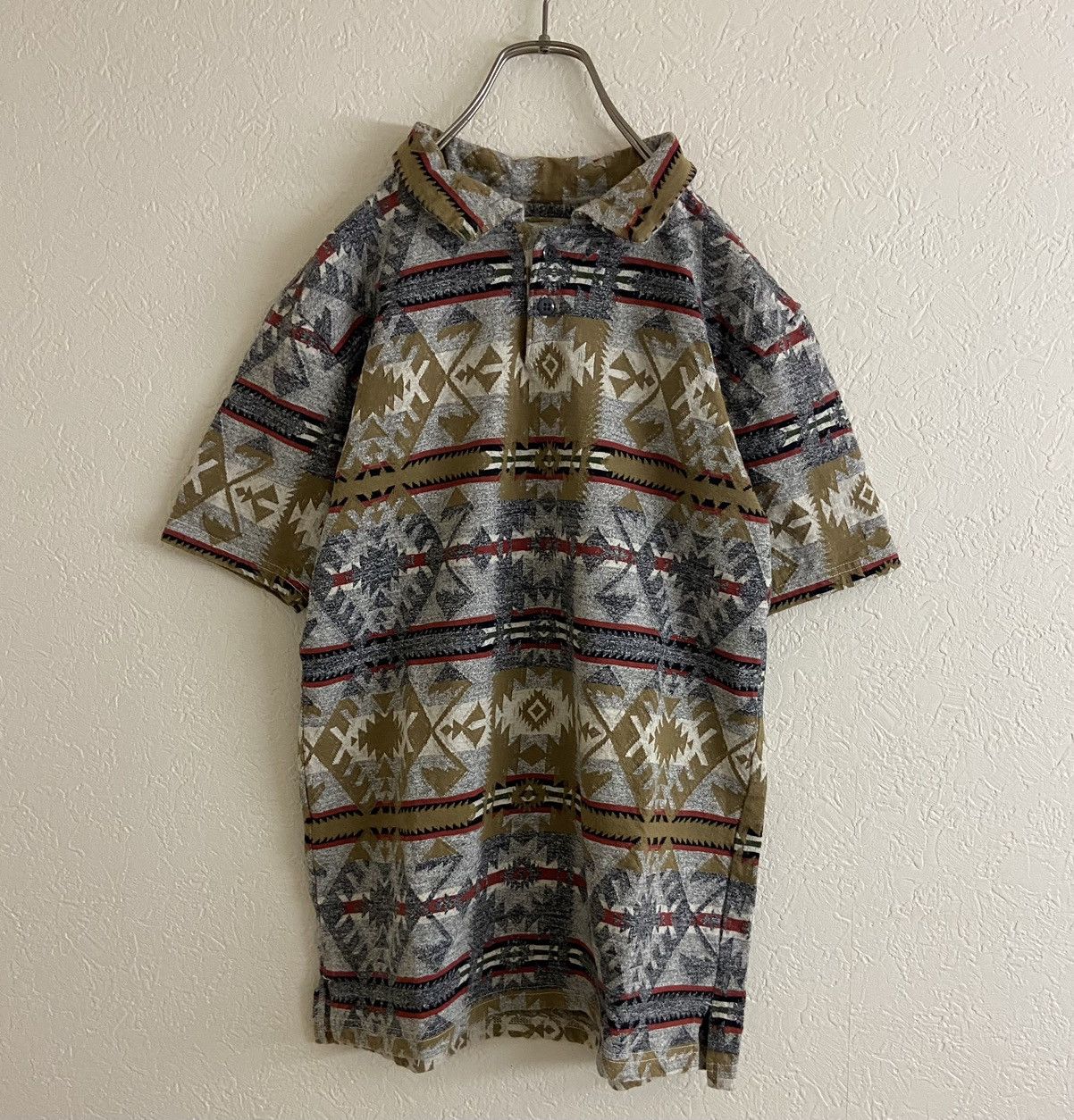 Kapital KAPITAL Native pattern polo shirt Size US L / EU 52-54 / 3 - 1 Thumbnail