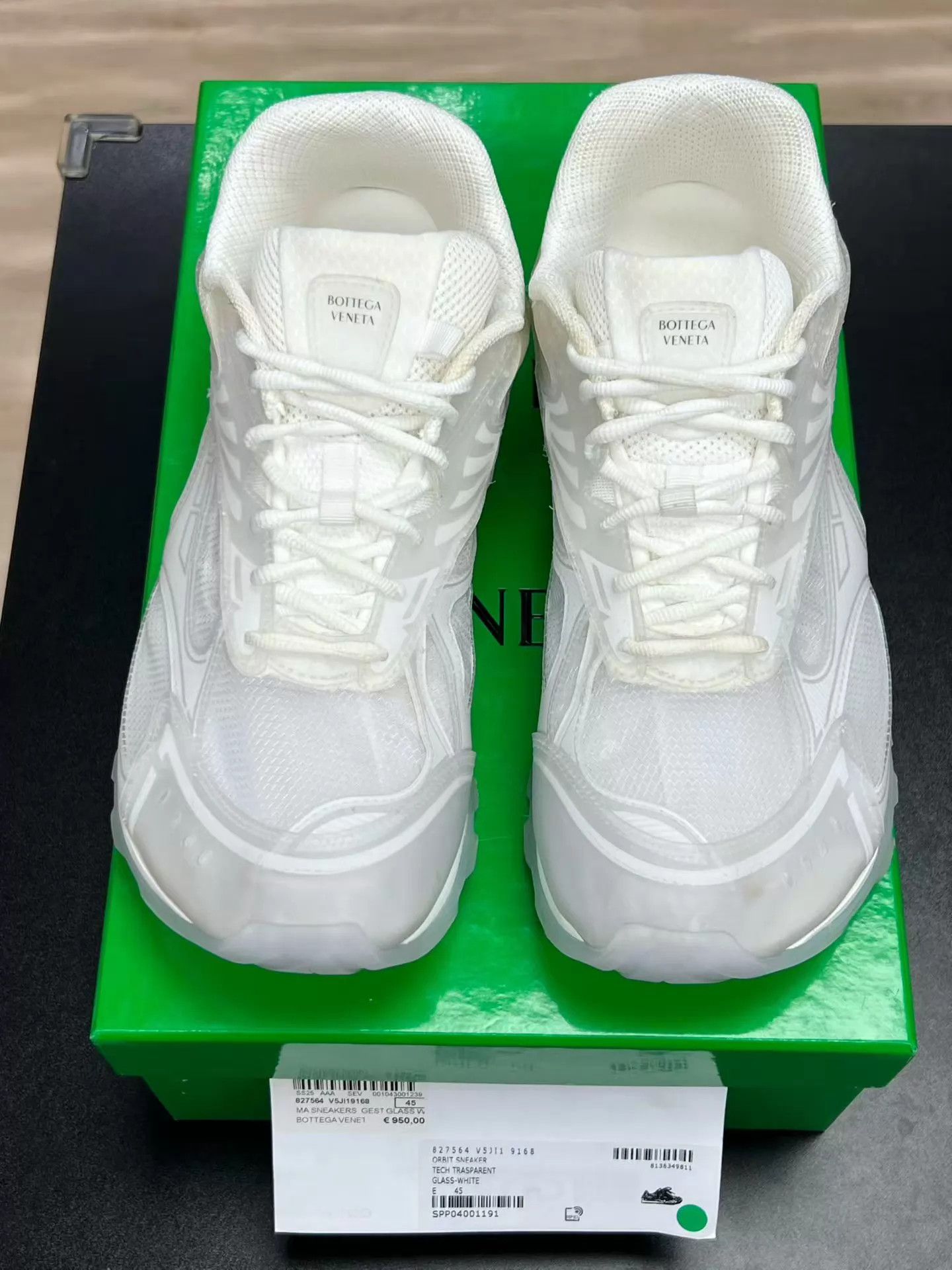 Bottega Veneta BV Orbit PU White 45 Vintage (Original Box, Rare) Size US 12 / EU 45 - 3 Thumbnail