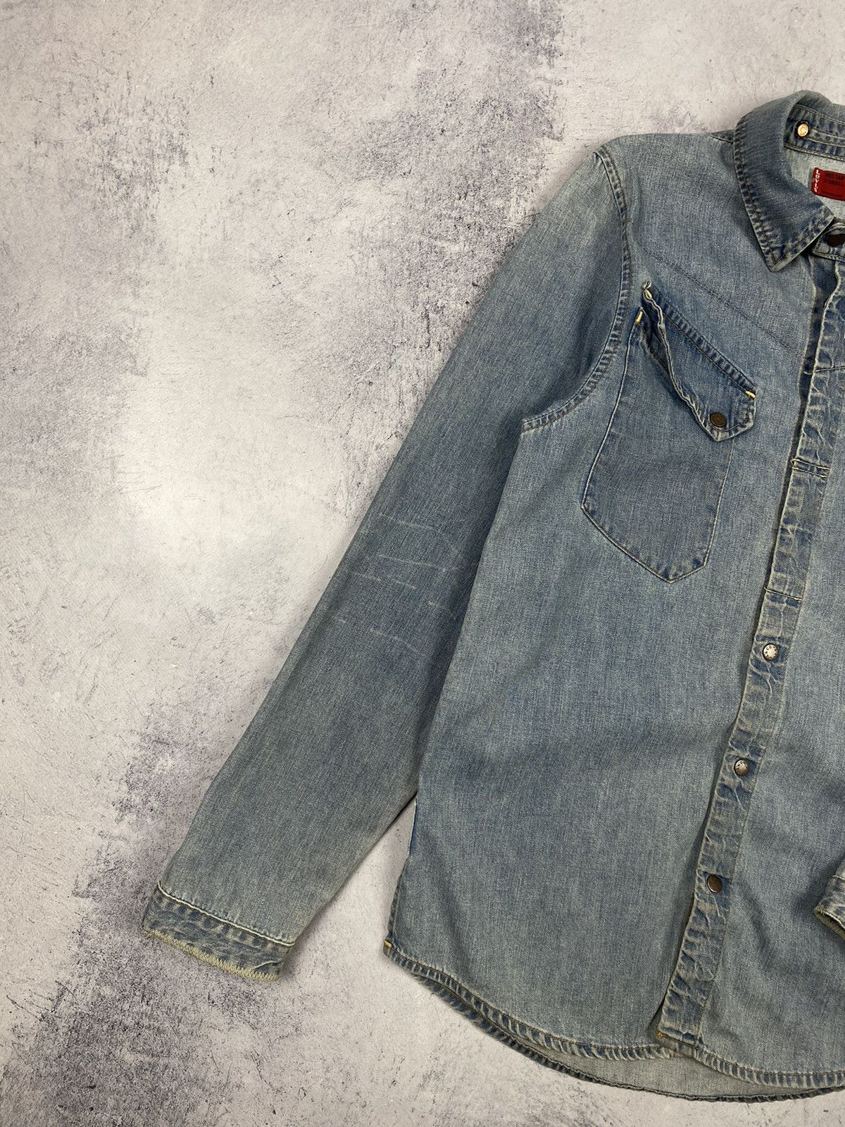 Levi's Vintage Levi’s Red Tab Denim Overshot Jacket Avant Garde Size US XS / EU 42 / 0 - 6 Thumbnail