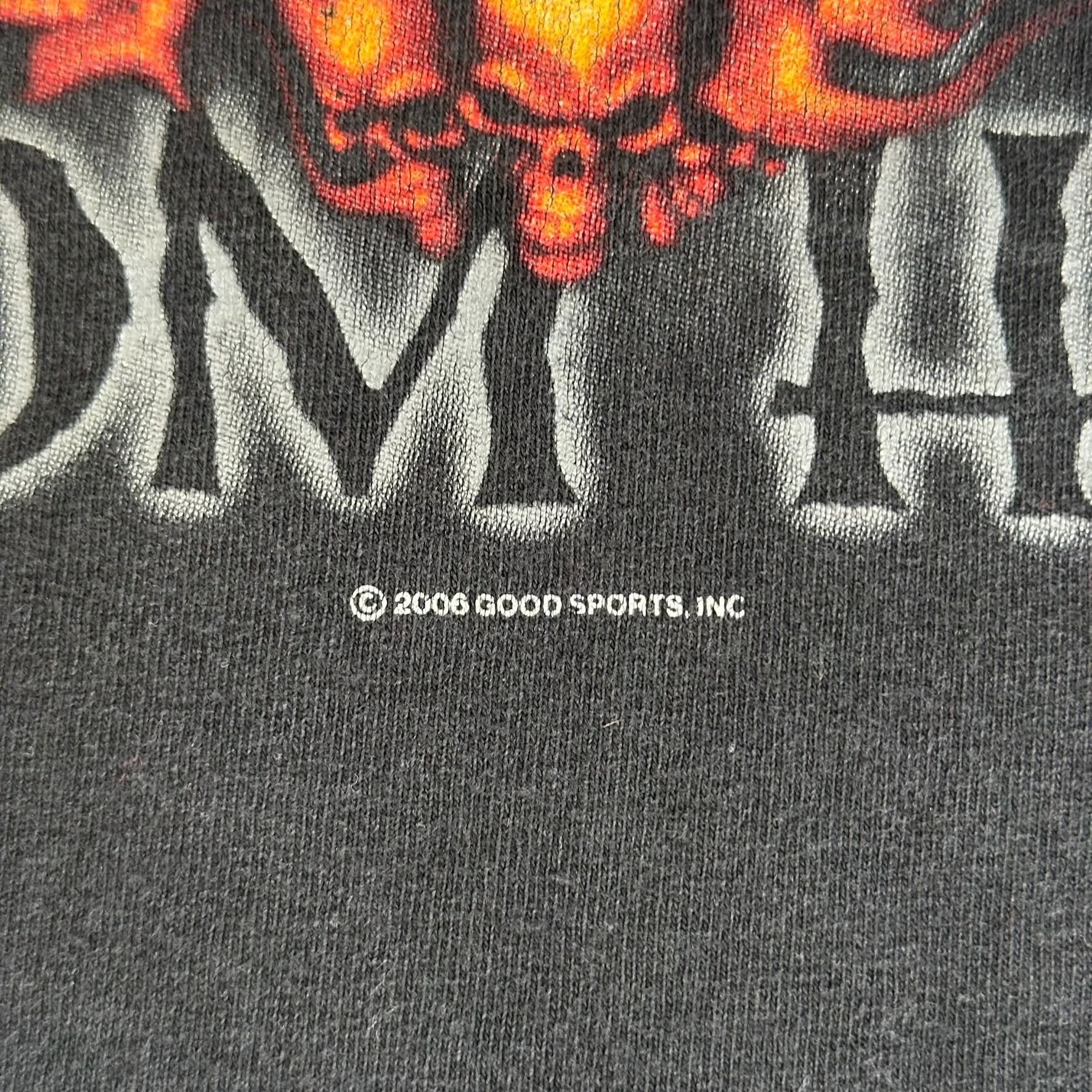 Vintage Vintage Horsepower From Hell Flame Skull T-Shirt Boxy Faded Size US XXL / EU 58 / 5 - 3 Thumbnail