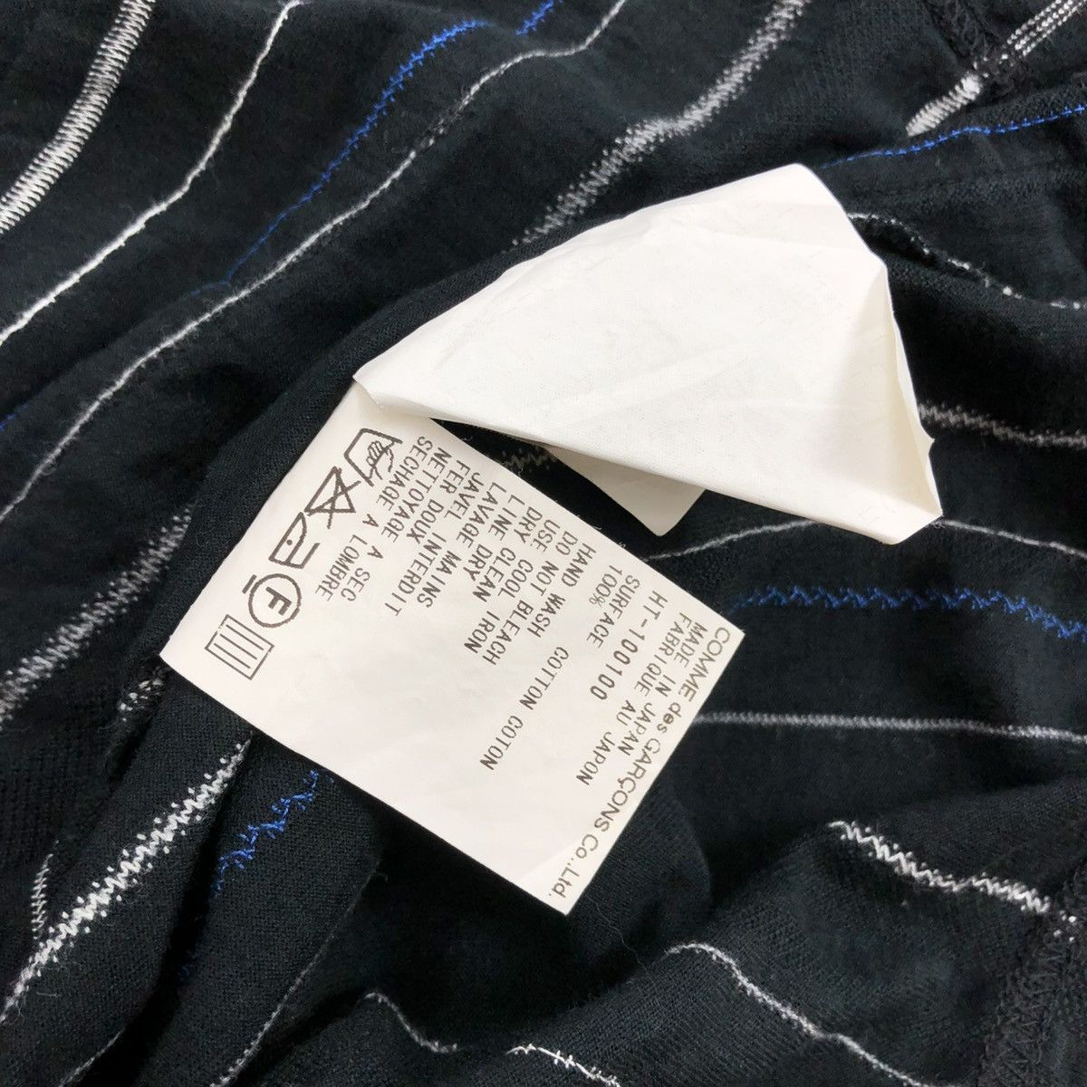 Comme des Garcons × Comme des Garcons Homme × Comme des Garcons Homme Plus SS99 Comme des Garcons Homme CDG Ruffled Striped Size US M / EU 48-50 / 2 - 11 Thumbnail