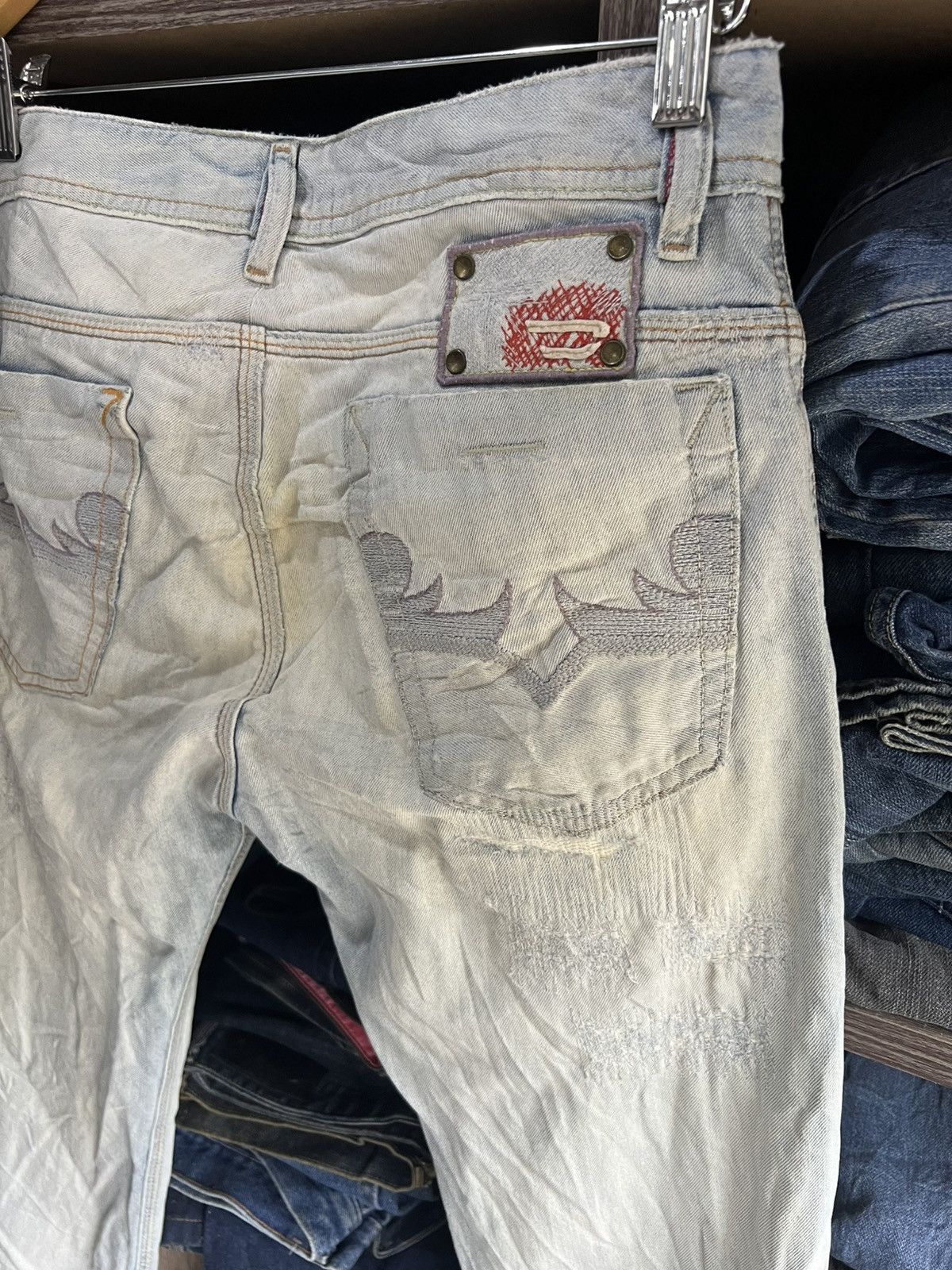 Diesel 🔥Vintage Diesel Industry Made in Italy Distressed Denim Size US 31 - 14 Thumbnail