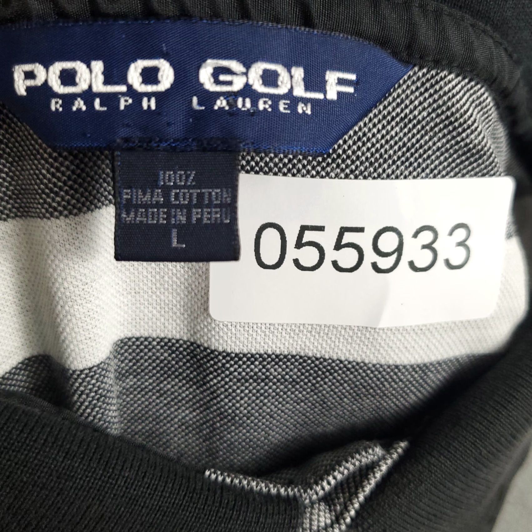 Ralph Lauren Ralph Lauren Polo Shirt Gray White Striped Casual Regular Fit Mens Large Size US L / EU 52-54 / 3 - 7 Thumbnail