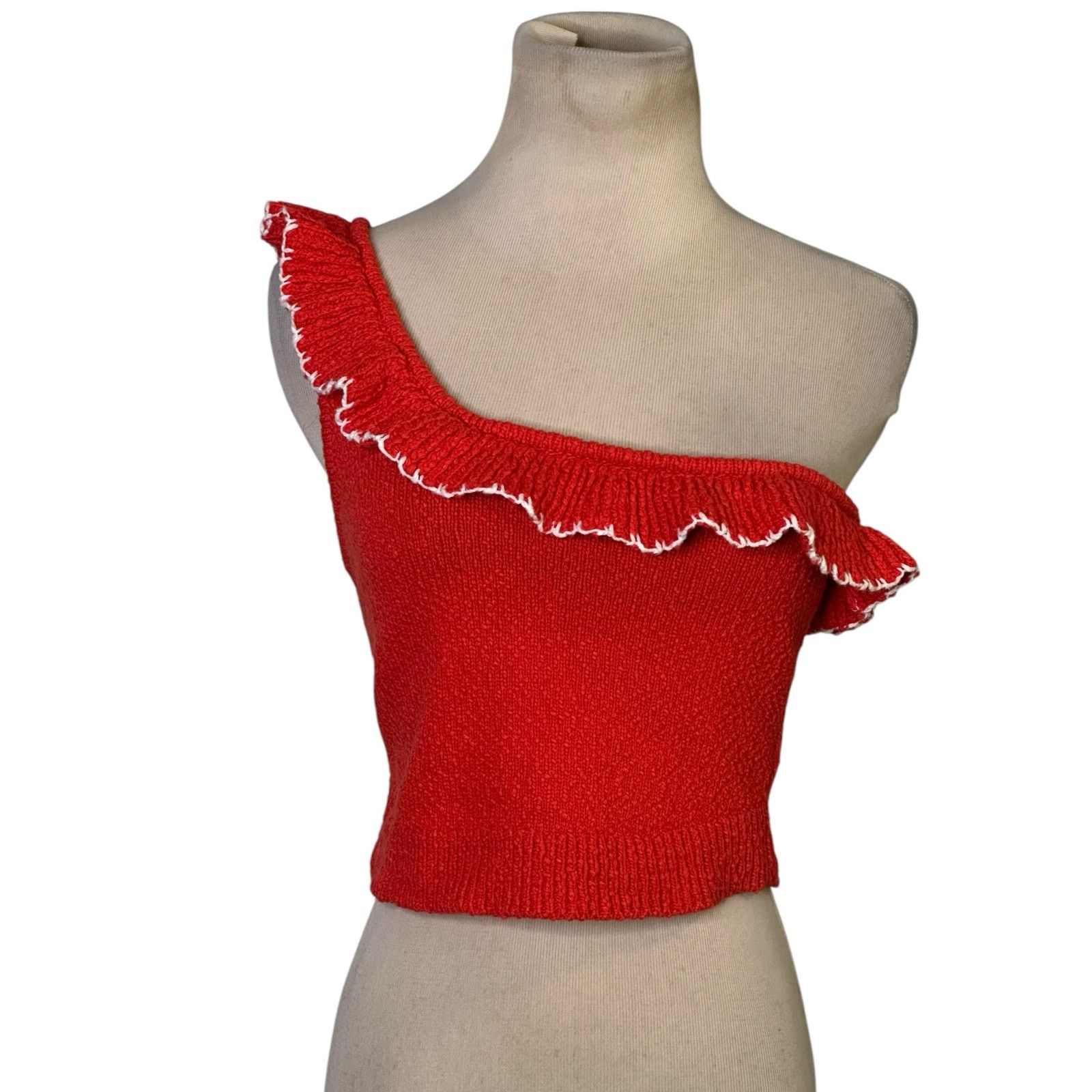 Urban Outfitters Urban Outfitters Orange One Shoulder Crop top Size Small Size S / US 4 / IT 40 - 12 Thumbnail