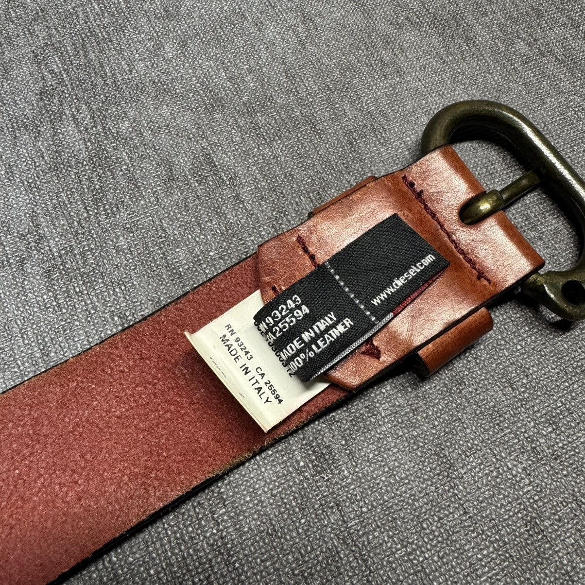 Diesel × Vintage Vintage Diesel Leather Belt rare Size ONE SIZE - 6 Thumbnail