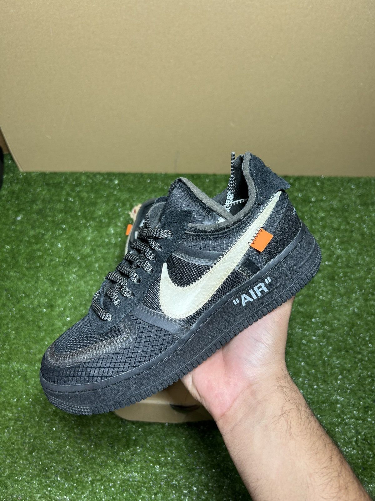 Nike × Off-White Offwhite Air Force black white Size US 5.5 / EU 38 - 2 Thumbnail