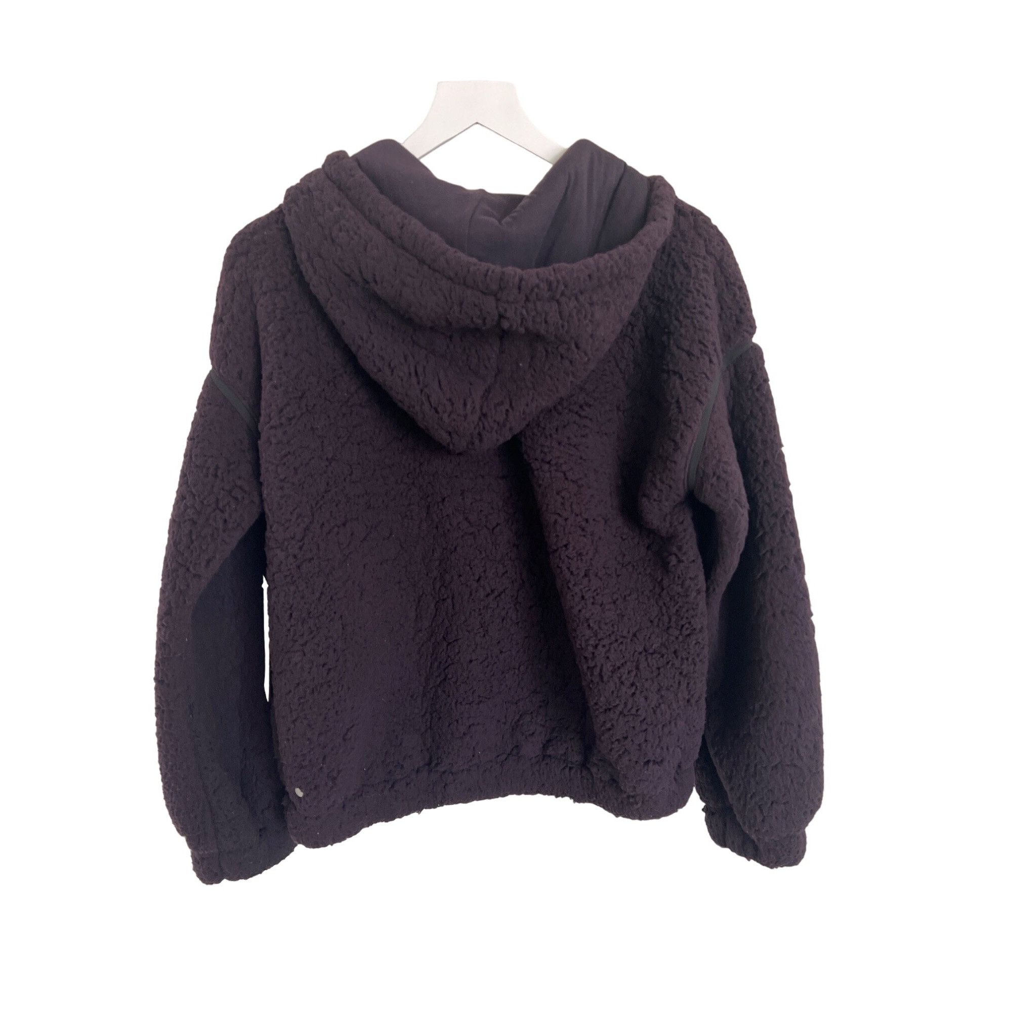 Other Z By Zella Faux Shearling Hoodie Dark Purple Kangaroo Pocket Size S / US 4 / IT 40 - 4 Thumbnail