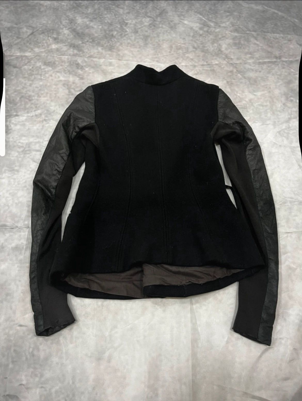 Rick Owens Rick Owens Avant Garde Wool & Leather Sleeve Jacket Size M / US 6-8 / IT 42-44 - 5 Thumbnail