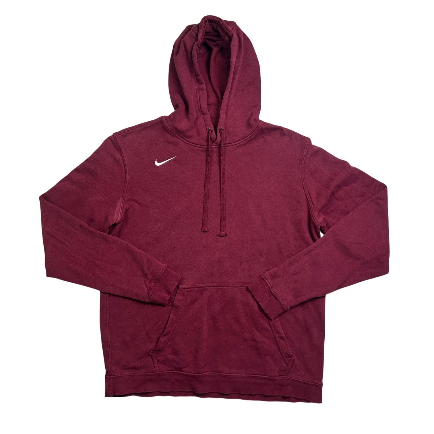 Nike Nike Maroon Club Fleece Pullover Hoodie Size M / US 6-8 / IT 42-44 - 1 Thumbnail