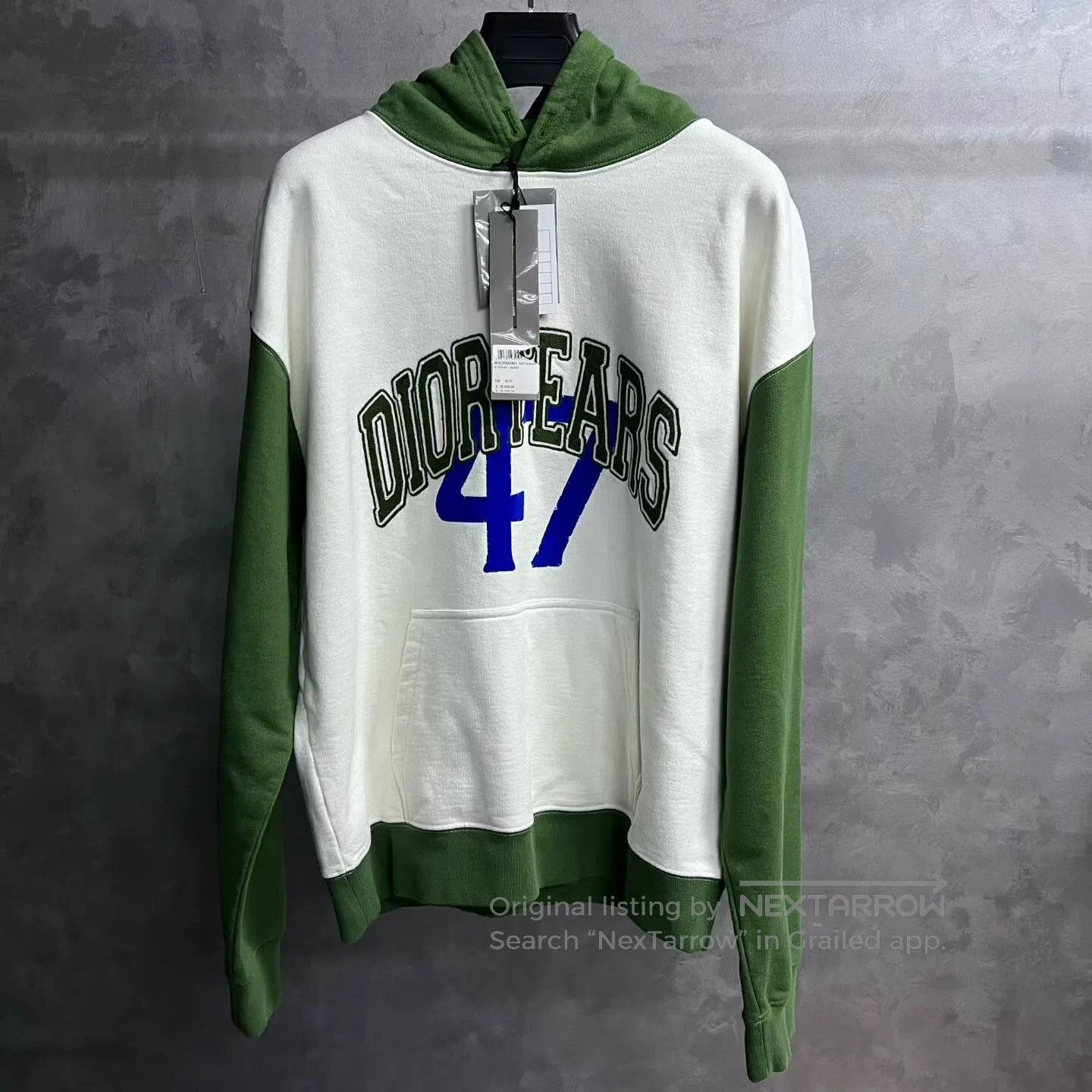 Dior Dior White letter-printed loose-fitting hooded long-sleeve Size US L / EU 52-54 / 3 - 1 Thumbnail