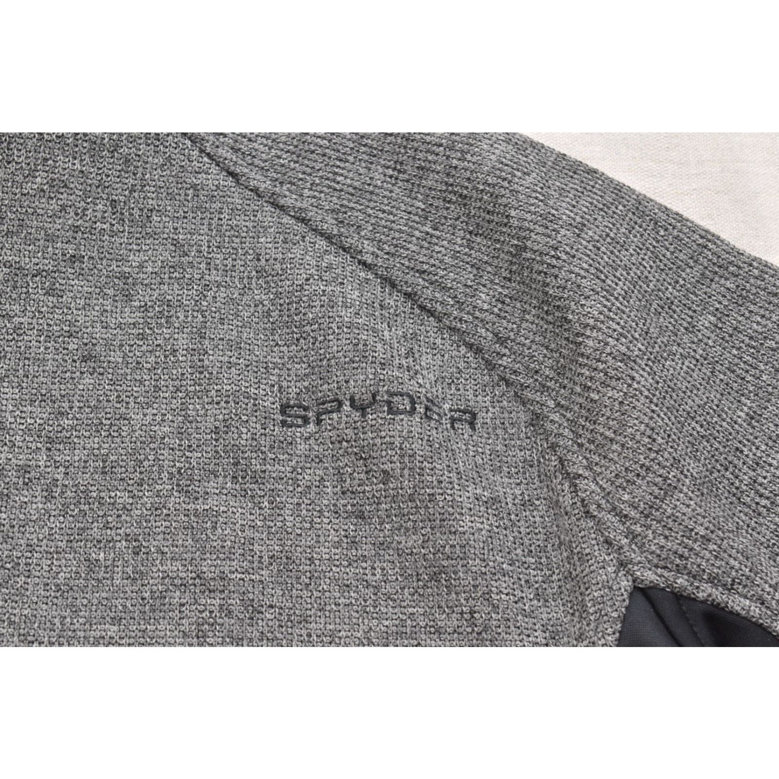 Spyder Spyder Mens Sweater 2XL Gray Black 1/4 Zip Fleece Pullover Mock Neck Outdoor Winter Casual Size US XXL / EU 58 / 5 - 5 Thumbnail