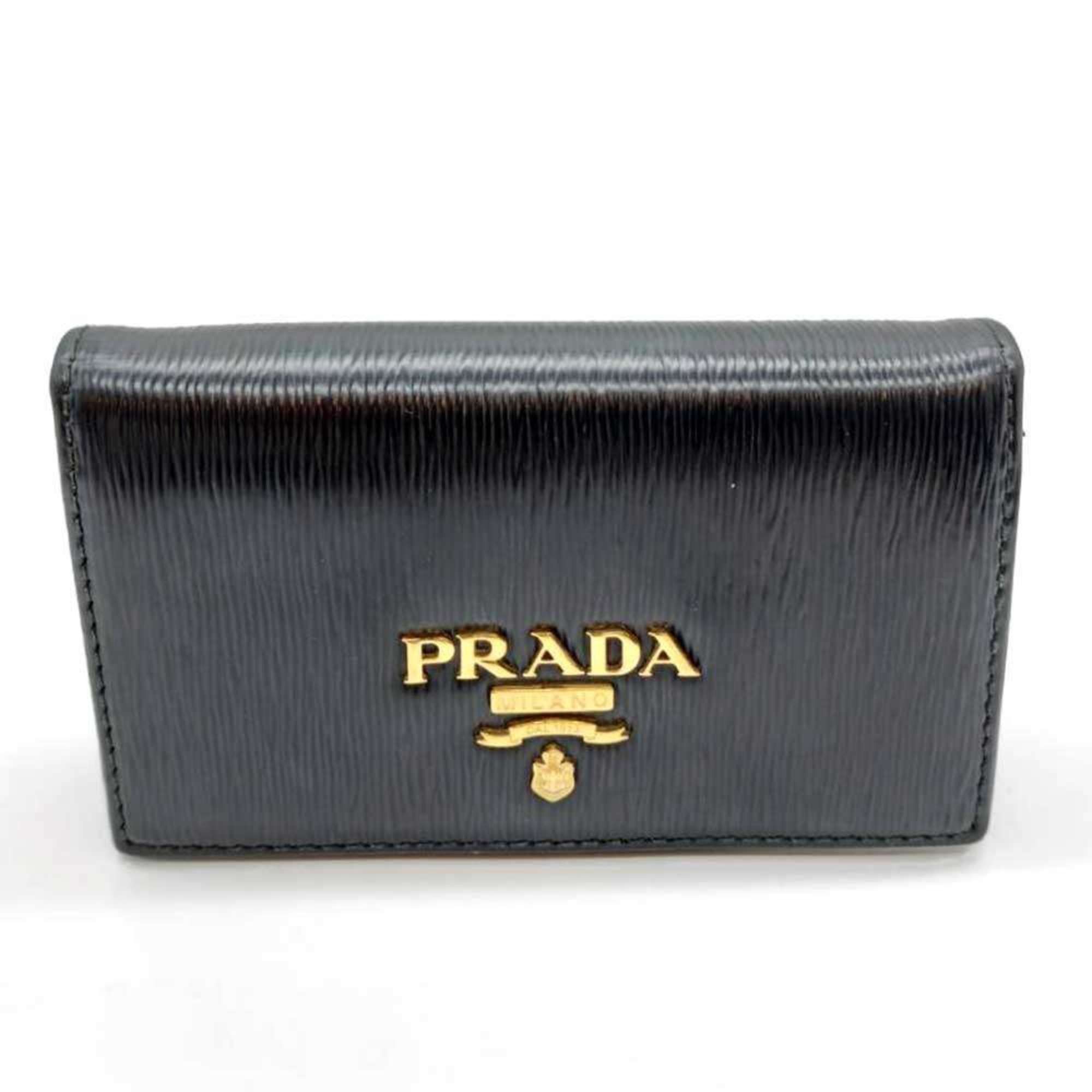 Prada Prada Card Case, Business Holder, Black Vitello Move Leather, PRADA Size ONE SIZE - 1 Thumbnail