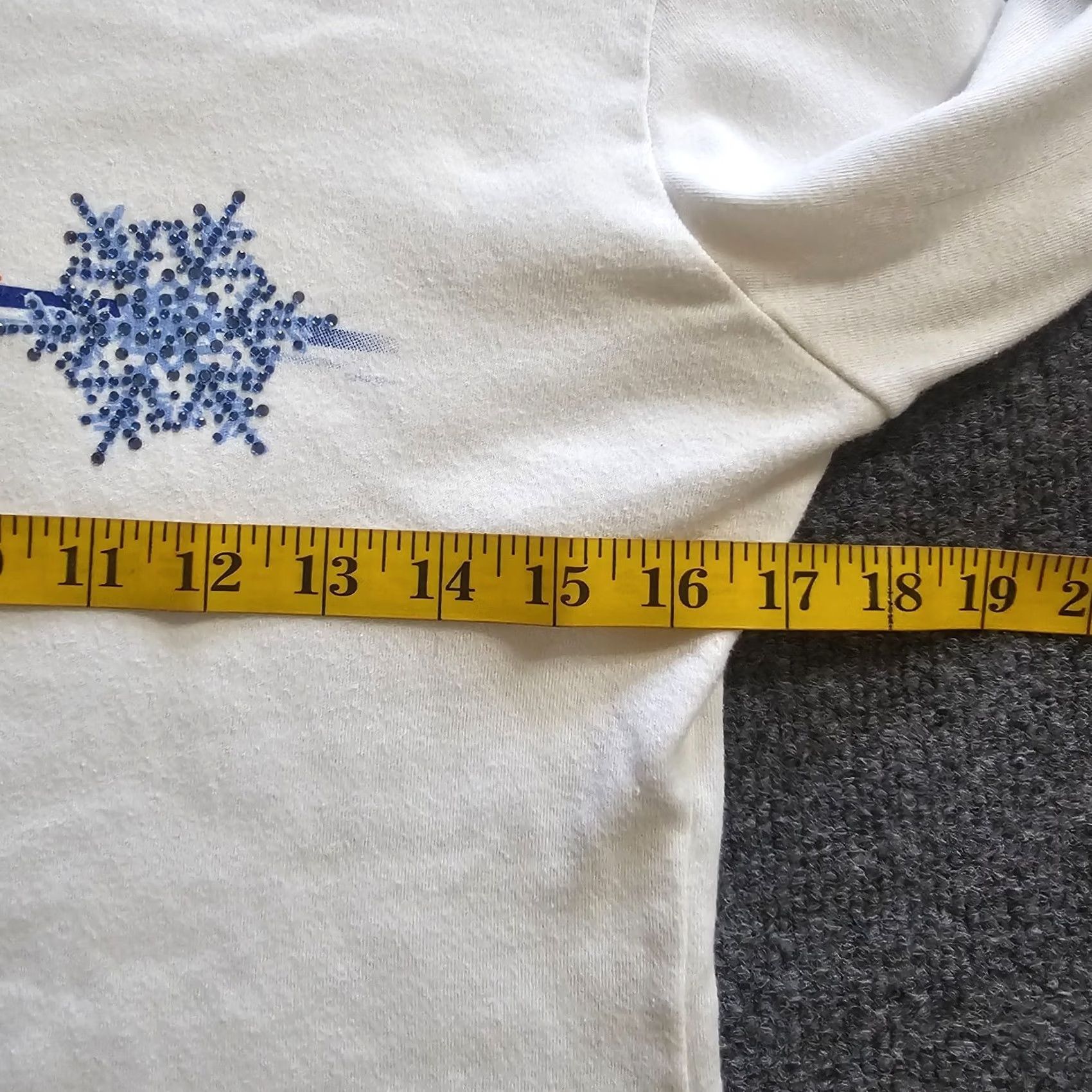 Harley Davidson Harley-Davidson Top Women Large White Snowflakes Rhinestone Colorado Casual Blouse Size L / US 10 / IT 46 - 7 Thumbnail