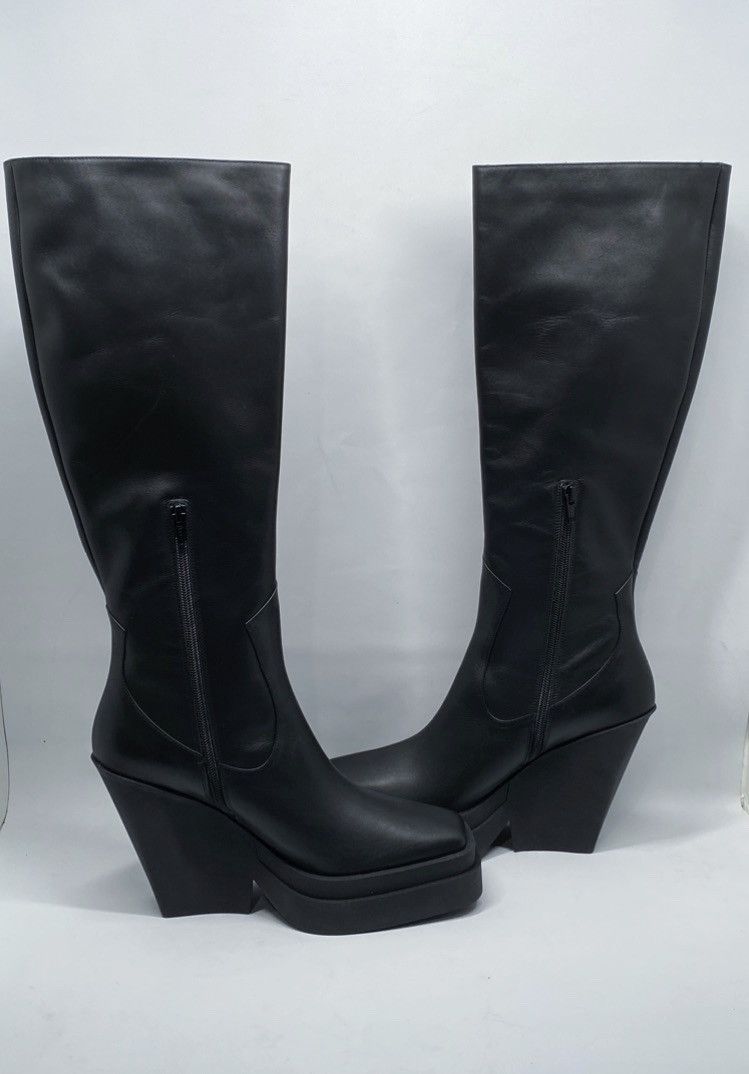 GIA BORGHINI Gia Borghini Texan Leather Platform Knee-High Boots size 40 Size US 10 / IT 40 - 7 Thumbnail