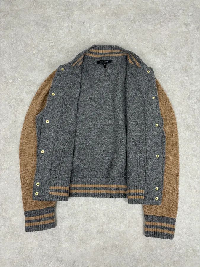 Marc Jacobs Marc Jacobs Grey Wool Contrast Sleeves Teddy Jacket Size US M / EU 48-50 / 2 - 8 Thumbnail