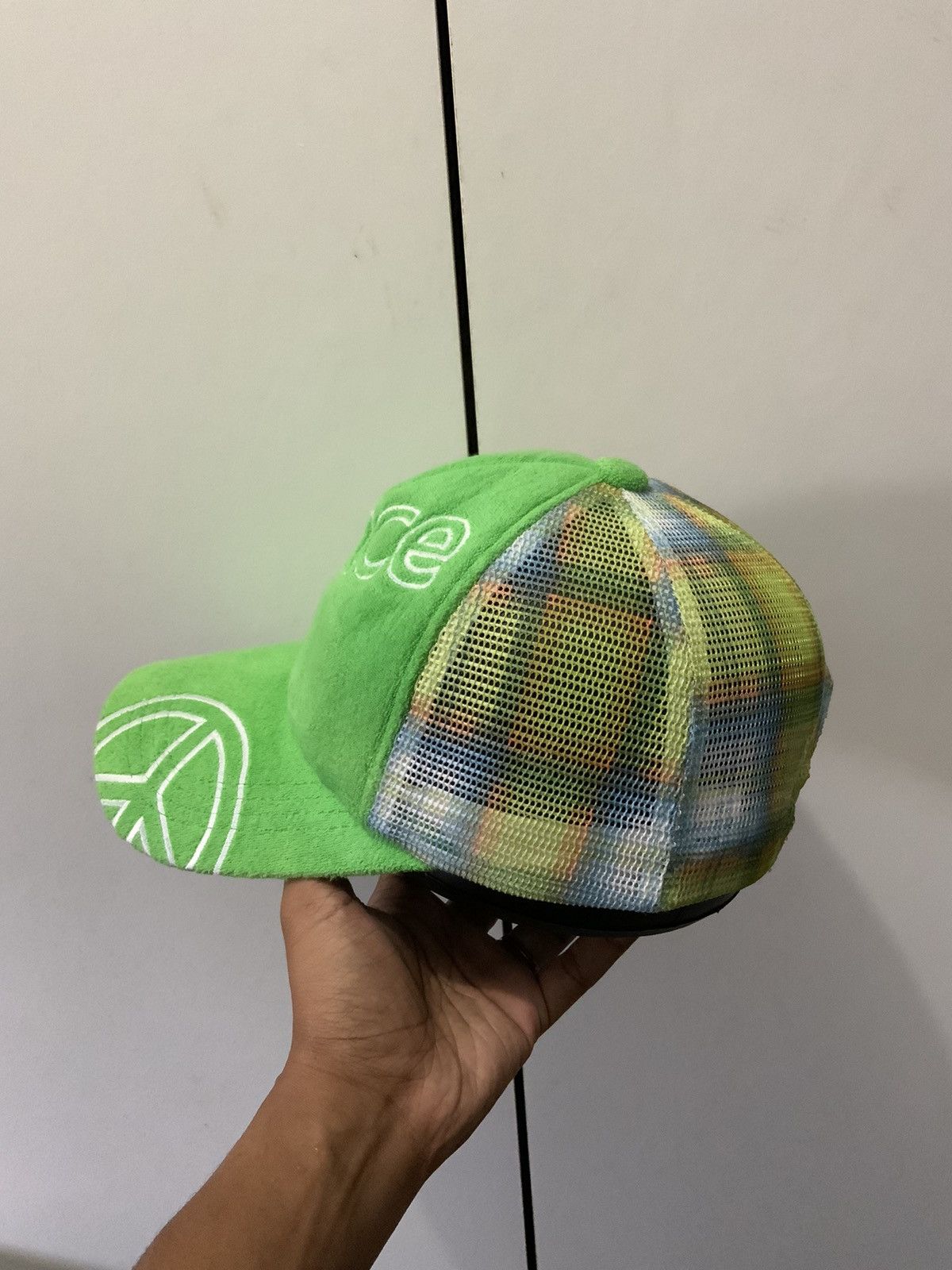 Japanese Brand Peace Mohair Fur Rainbow Trucker Hat Cap Size ONE SIZE - 3 Thumbnail