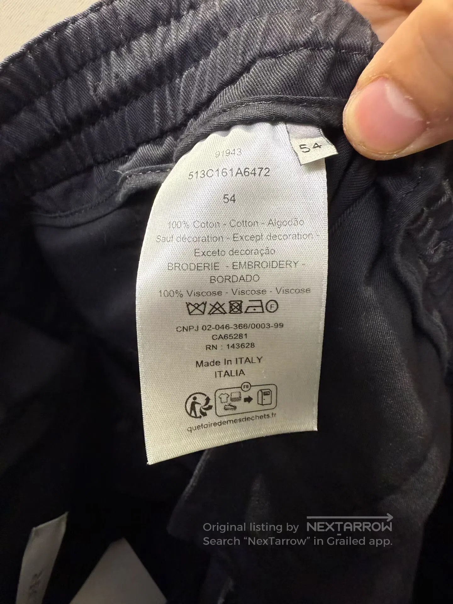 Dior DIOR Black Embossed CD Logo Trousers. Size US 36 / EU 52 - 3 Thumbnail