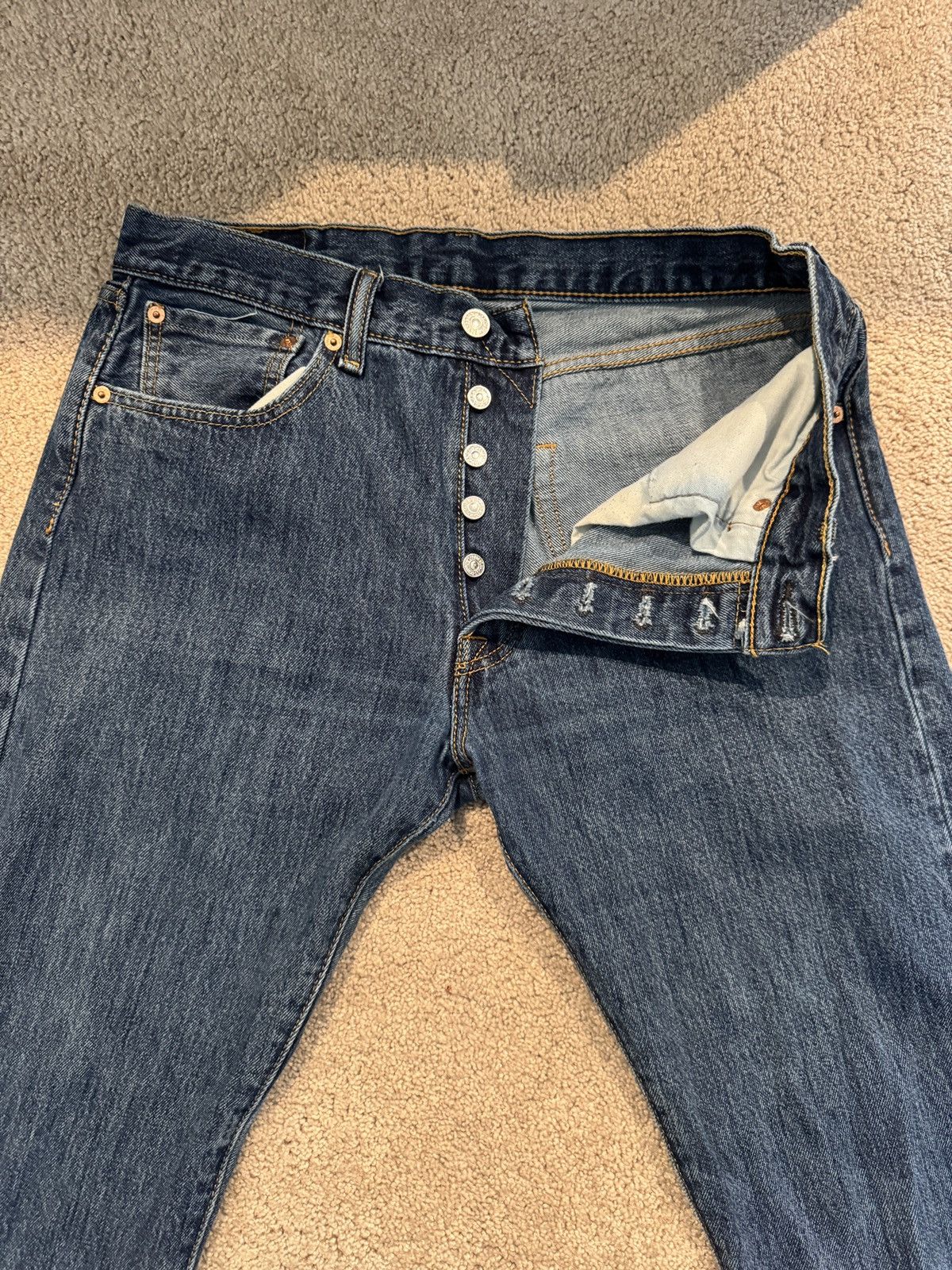 Levi's Levis 501 Blue Jeans Size US 32 / EU 48 - 3 Thumbnail